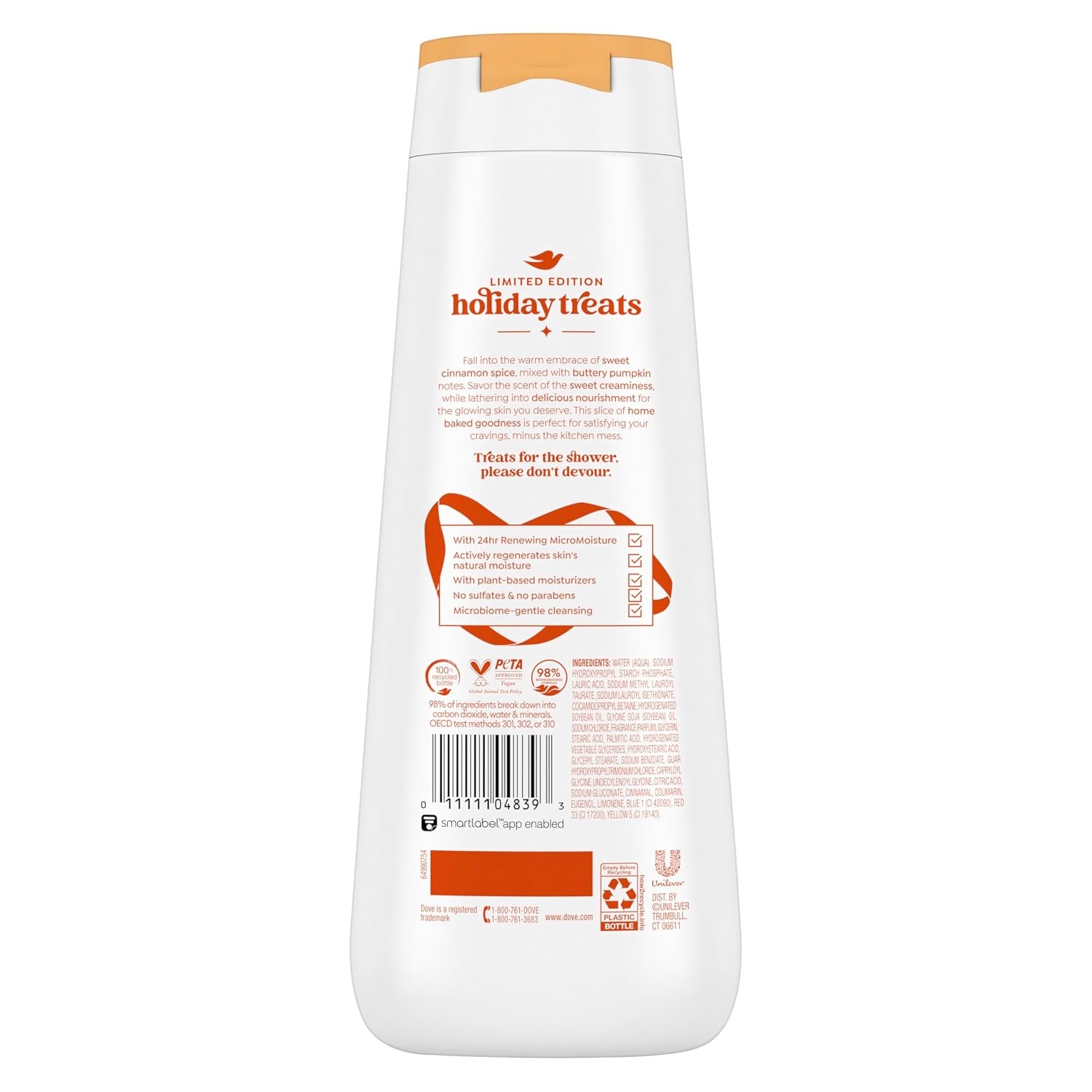 image:imageDove Limited Edition Holiday Treats Body Wash Cinnamon Pumpkin Pie 20 ozPumpkin Pie