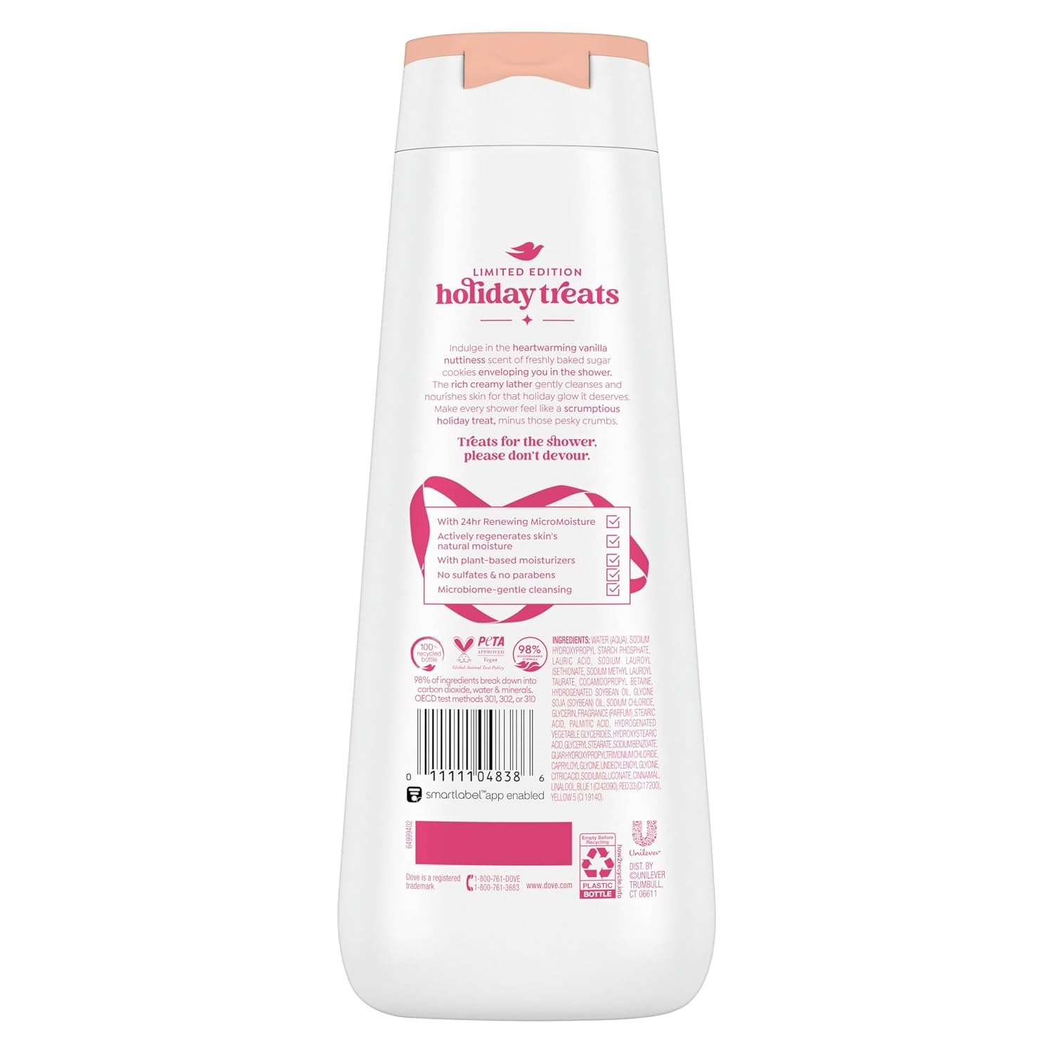 image:imageDove Limited Edition Holiday Treats Body Wash Sugar Cookie Sprinkle for Deep Nourishment 20 fl oz20 Fl Oz Pack of 2