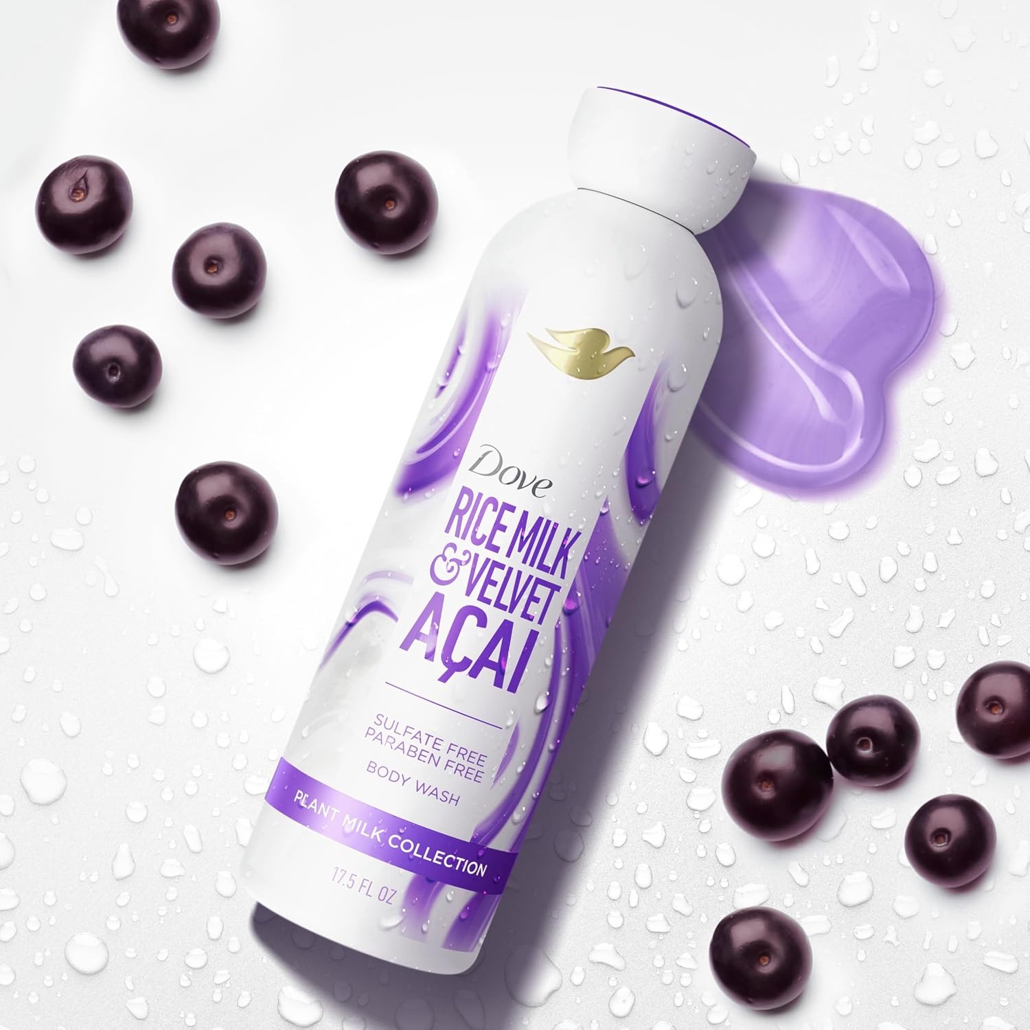image:imageDove Plant Milk Cleansing Body Wash Acai amp Rice Milk For Women 175 fl oz