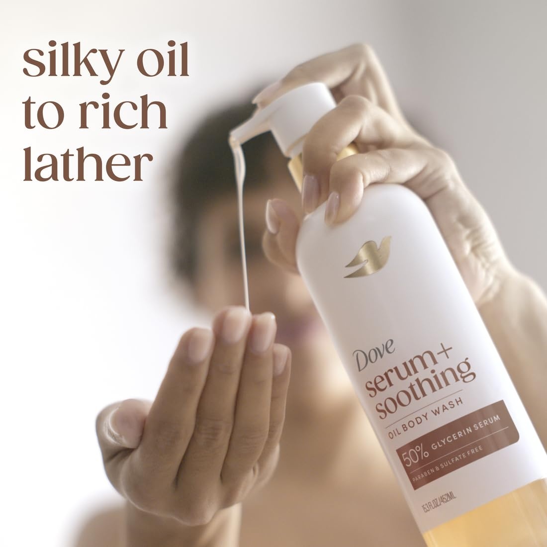 image:imageDove Serum Soothing Oil Body Wash Almond amp Oil Sandalwood 153 fl oz