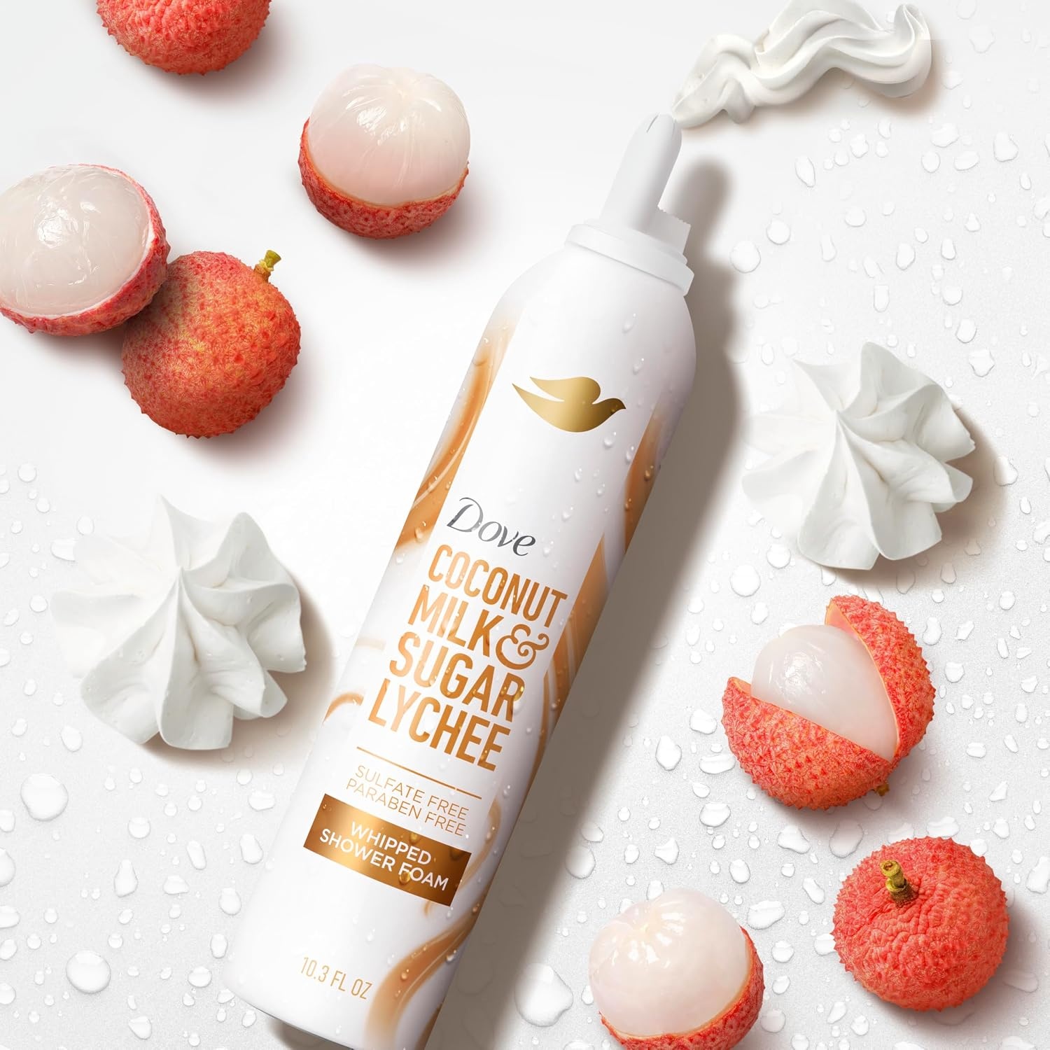 image:imageDove Whipped Shower Foam Coconut amp Lychee 103 OZ103 Ounce Pack of 2
