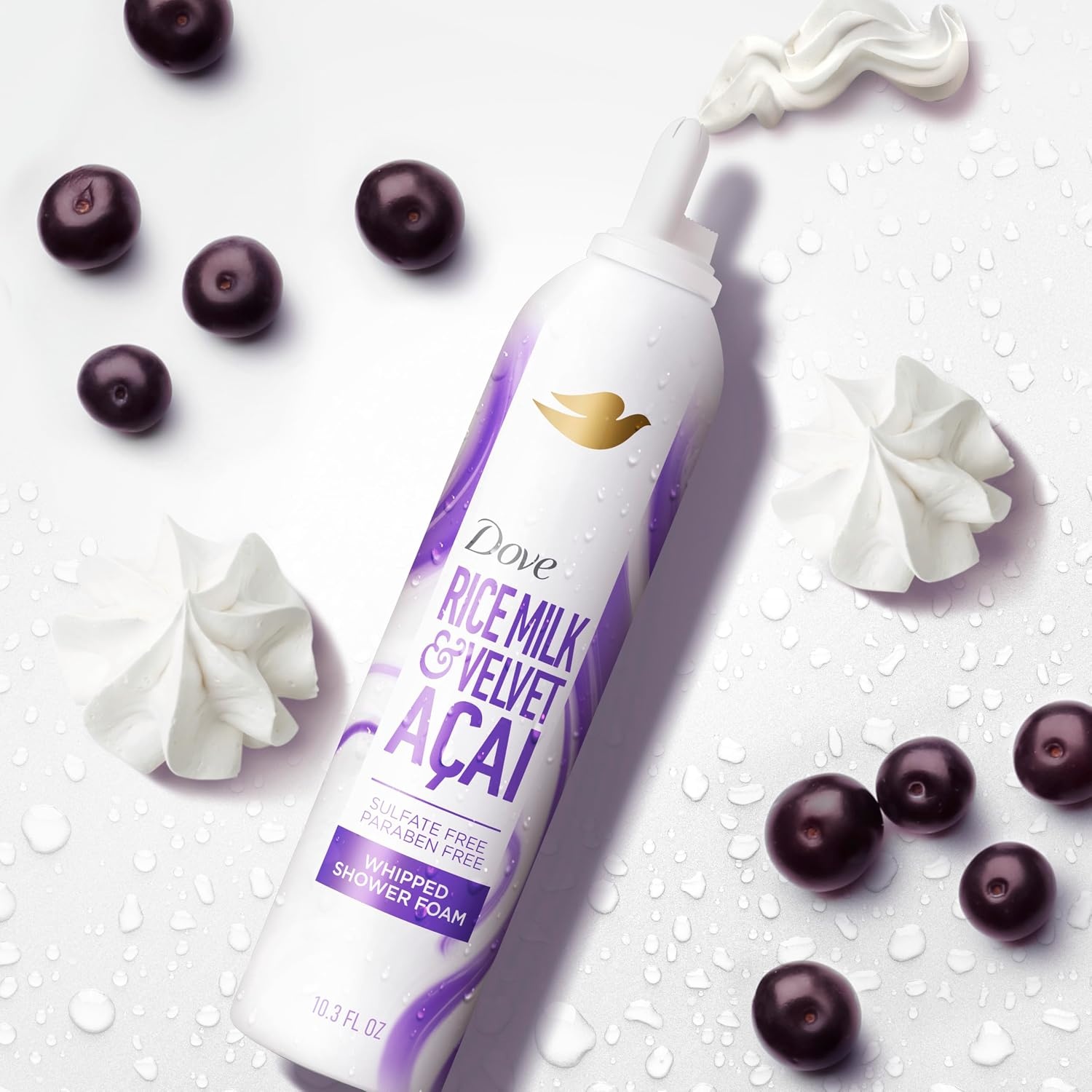 image:imageDove Whipped Shower Foam for Women Rice Milk amp Velvet Aa 103 FO