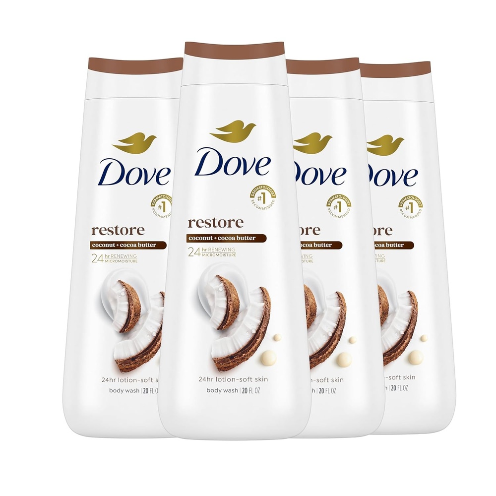 image:imageDove Body Wash Restoring Coconut amp Cocoa Butter 4 Count