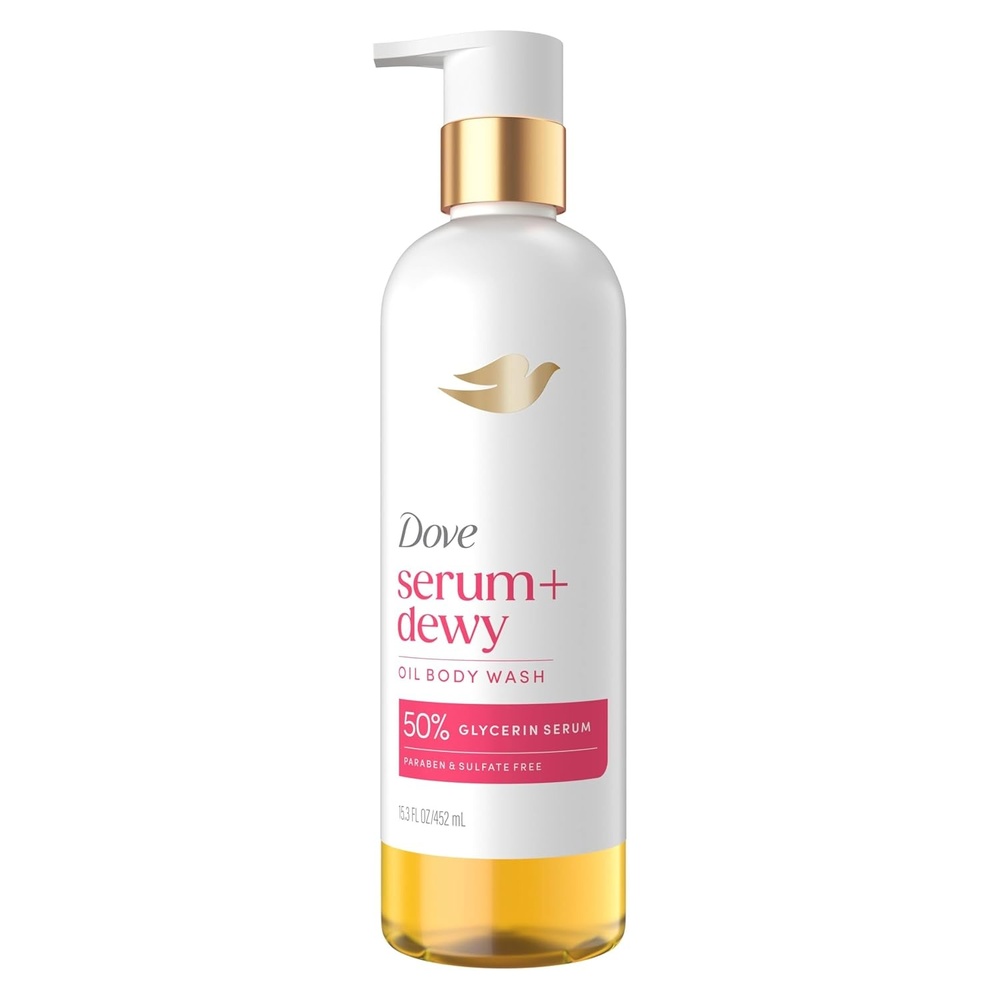 image:imageDove Serum Dewy Shower Oil Body Wash Coconut amp Geranium Oil 153 fl oz