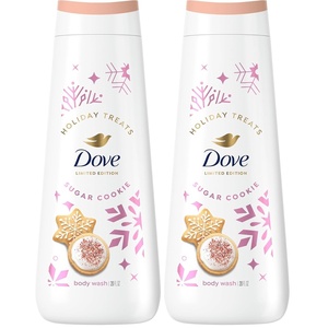 Dove Limited Edition Holiday Treats Body Wash Sugar Cookie Sprinkle for Deep Nourishment 20 fl oz(20 Fl Oz (Pack of 2))