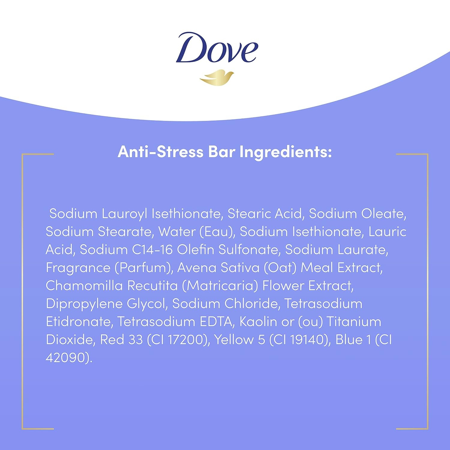 image:imageDove Beauty Bar Gentle Cleanser Moisturizes To Calm Skin AntiStress Cream Bar Gentle Bar Soap Cleanser Made With 14 Moisturizing Cream 375 oz 14 Count