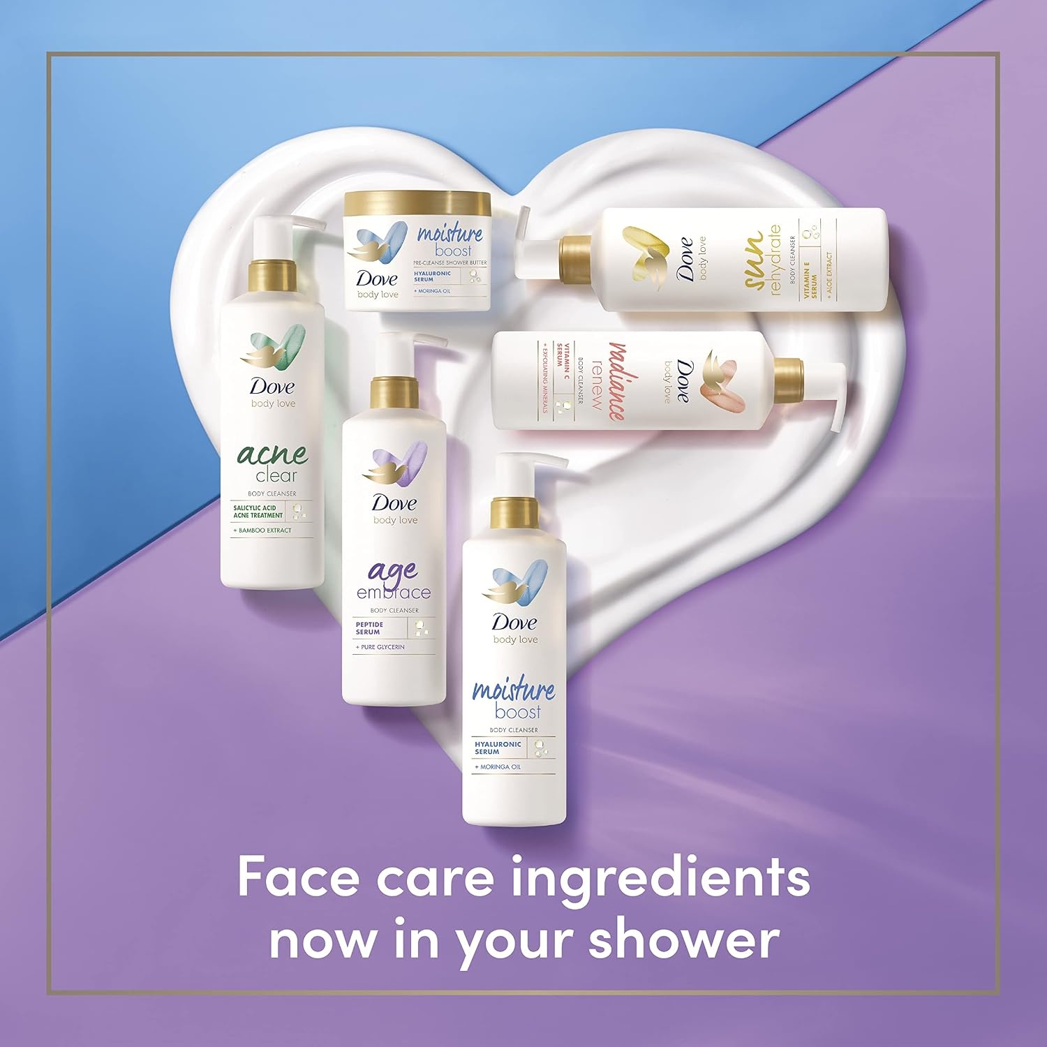 image:imageDove Body Love Body Cleanser Radiance Renew 4 Count For Dull Skin Exfoliating Body Wash with Vitamin C Serum 175 fl ozFragranced