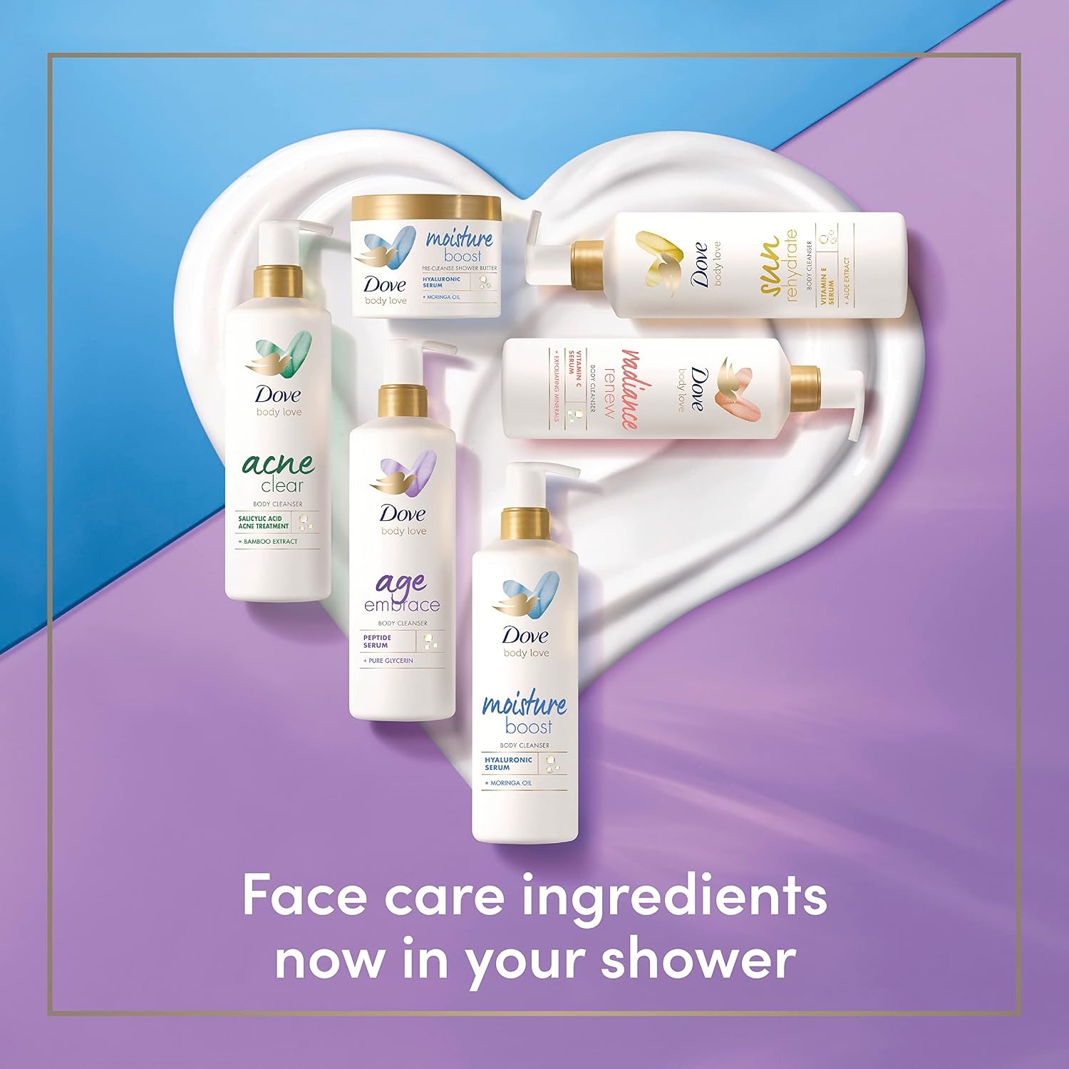 image:imageDove Body Love Body Cleanser Radiance Renew 4 Count For Dull Skin Exfoliating Body Wash with Vitamin C Serum 175 fl ozUnscented
