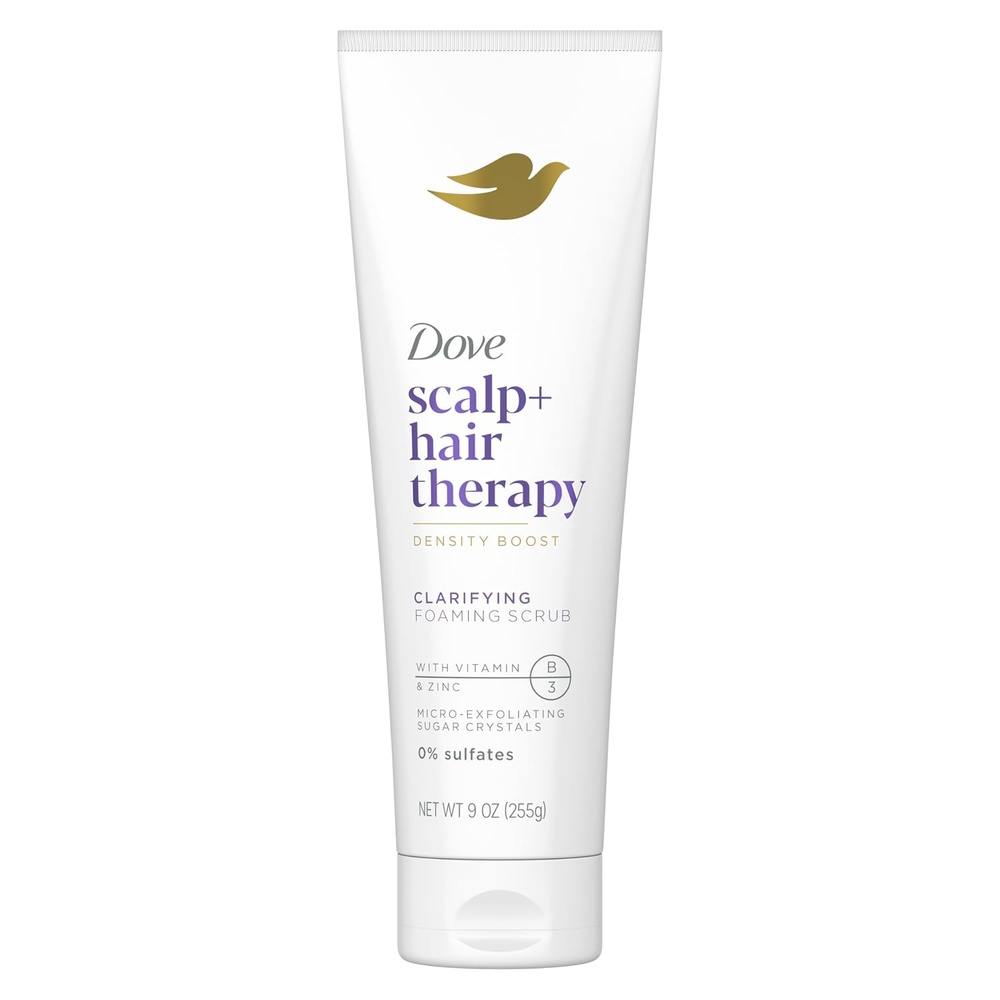 image:imageDove Density Boost Clarifying Foaming Scrub Scalp  Hair Therapy for gentle scalp exfoliation with Vitamin B3 Zinc and 0 sulfates 9 ozScalp  Hair Therapy
