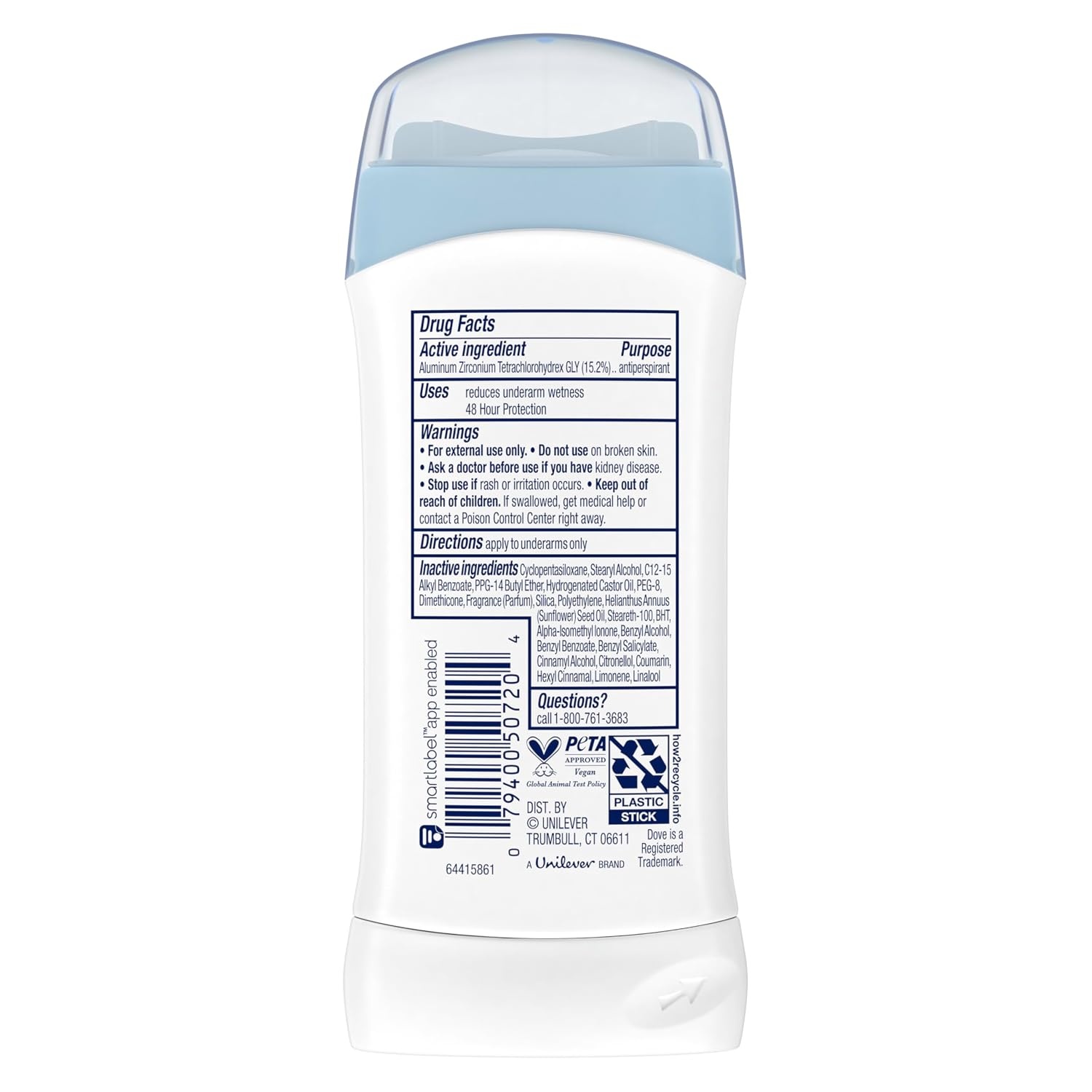 image:imageDove Powder Invisible Solid AntiPerspirant Deodorant 26 oz Pack of 613 Ounce Pack of 2