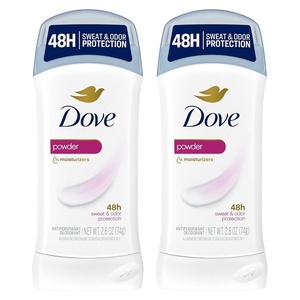 Dove Powder Invisible Solid Anti-Perspirant Deodorant 2.6 oz (Pack of 6)(1.3 Ounce (Pack of 2))