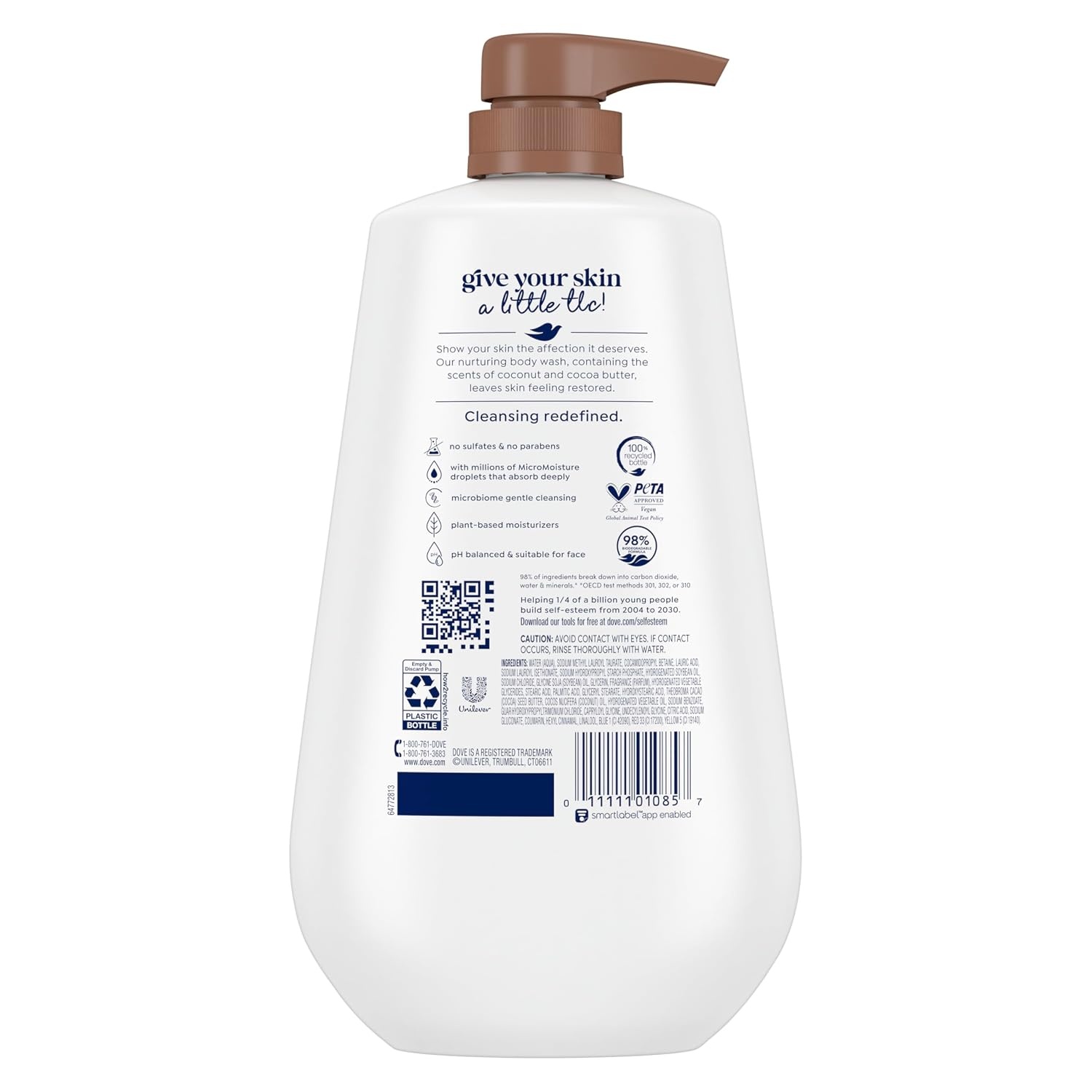 image:imageDove Body Wash Restore Coconut amp Cocoa Butter 306 oz Pump Sulfate Free306 Fl Oz Pack of 1