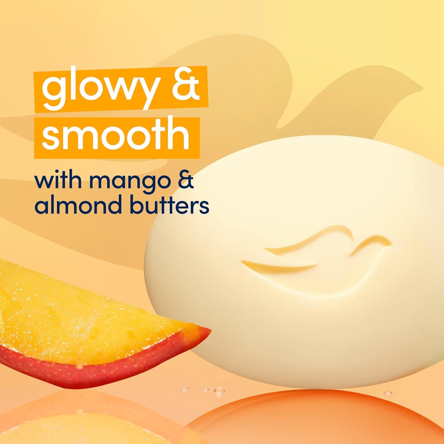 image:imageDove Glowing Beauty Bar Soap Mango amp Almond Butters I 8 Count 375 oz375 Ounce Pack of 8