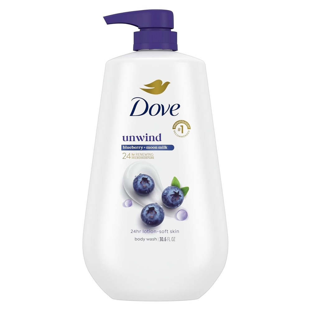 image:imageDove 24hr AntiStress Lotion Body Wash Blue Chamomile amp Oat Milk 306 ozBlueberry