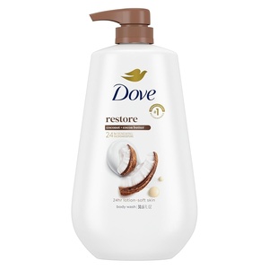 Dove Body Wash Restore Coconut & Cocoa Butter 30.6 oz Pump, Sulfate Free(30.6 Fl Oz (Pack of 1))