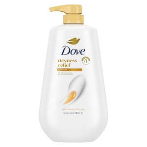 Dove Dryness Relief Body Wash with Jojoba Oil, 30.6 oz(Coconut & Hibiscus)