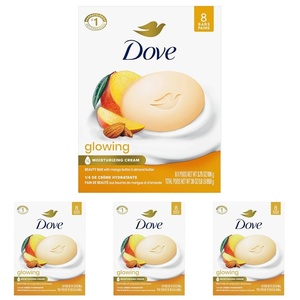Dove Glowing Beauty Bar Soap , Mango & Almond Butters, I 8 Count 3.75 oz(3.75 Ounce (Pack of 32))