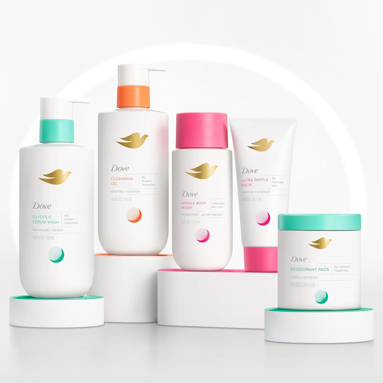image:imageDove Deodorant Cleansing Pads for Women Glycolic acid 60 Count60 Count Pack of 1