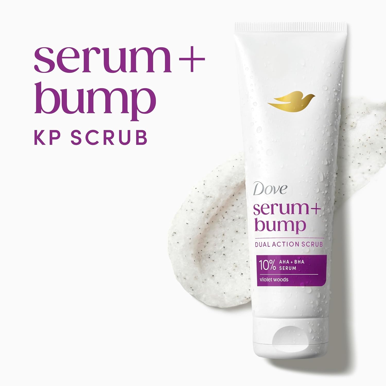 image:imageDove KP Bump Body Scrub with 10 AHA amp BHA For Rough Bumpy Skin Violet Woods Scent 85 OZ85 Ounce Pack of 1