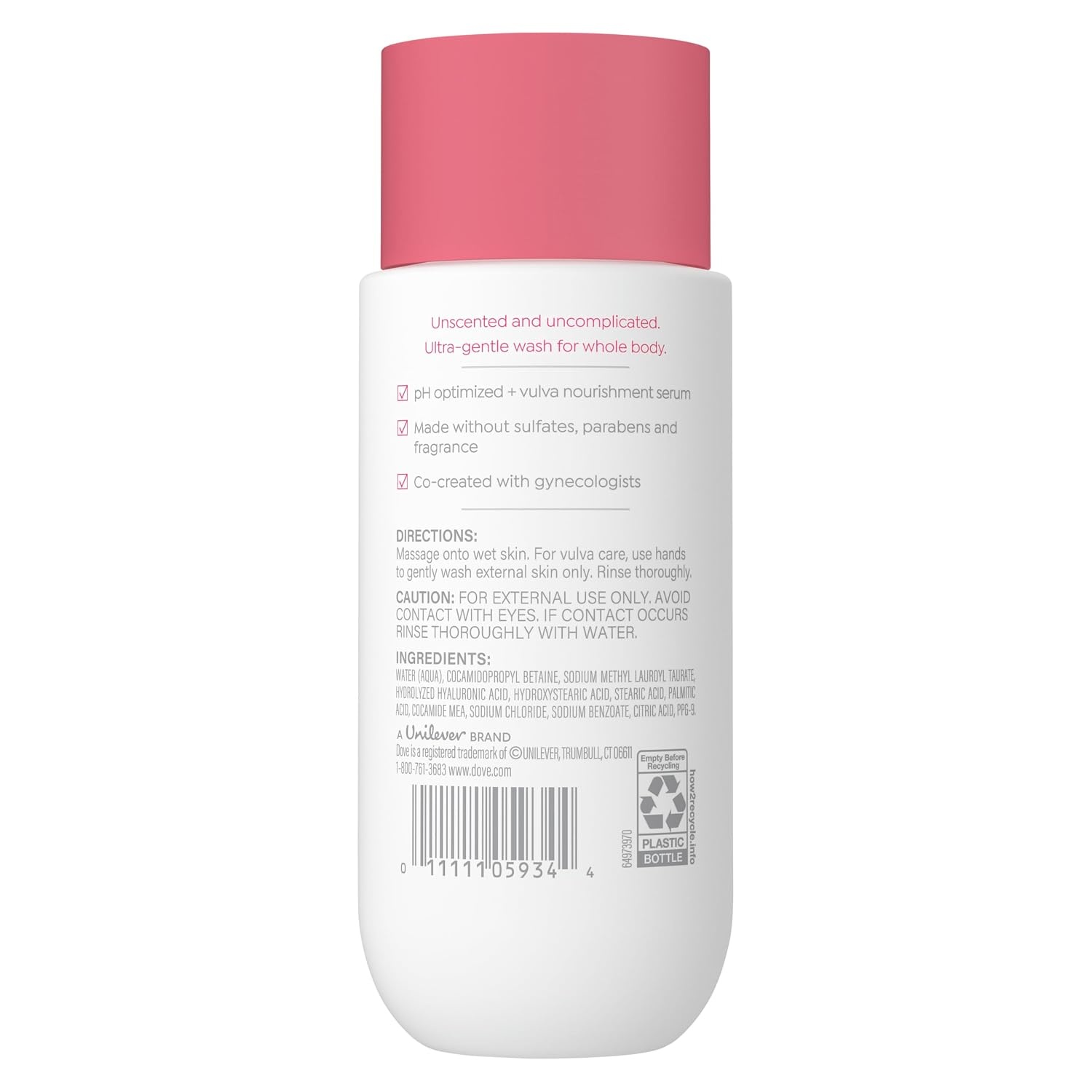 image:imageDove Whole Body Intimate Wash for Women Unscented pHoptimized 8 oz