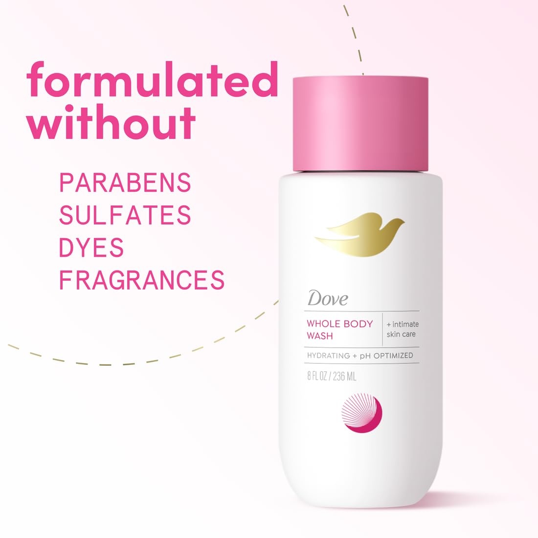 image:imageDove Whole Body Intimate Wash for Women Unscented pHoptimized 8 oz