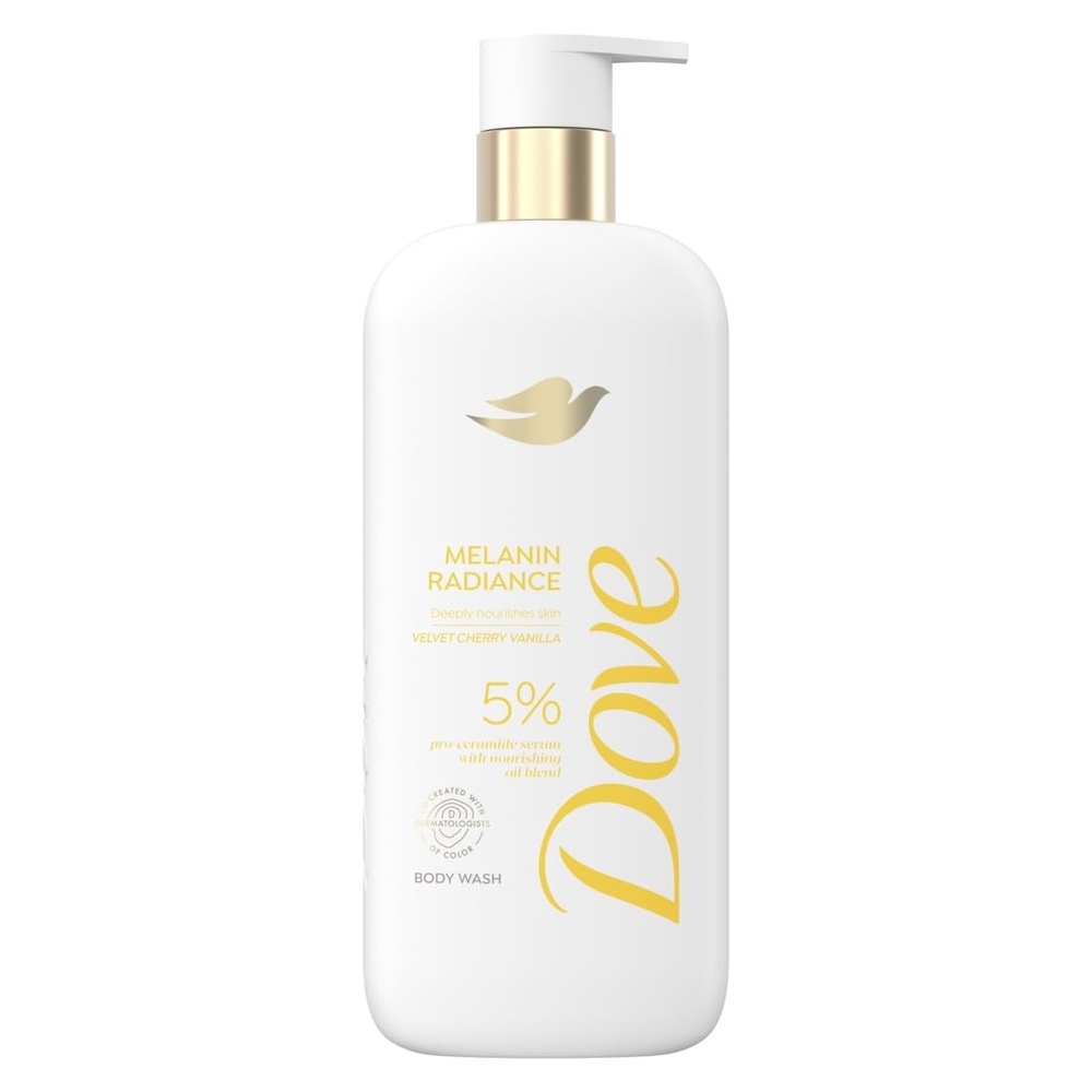 image:imageDove Body Wash Melanin Radiance Nourishes for restored radiance 5 proceramide serum with nourishing oil blend 185 oz185 Fl Oz Pack of 1