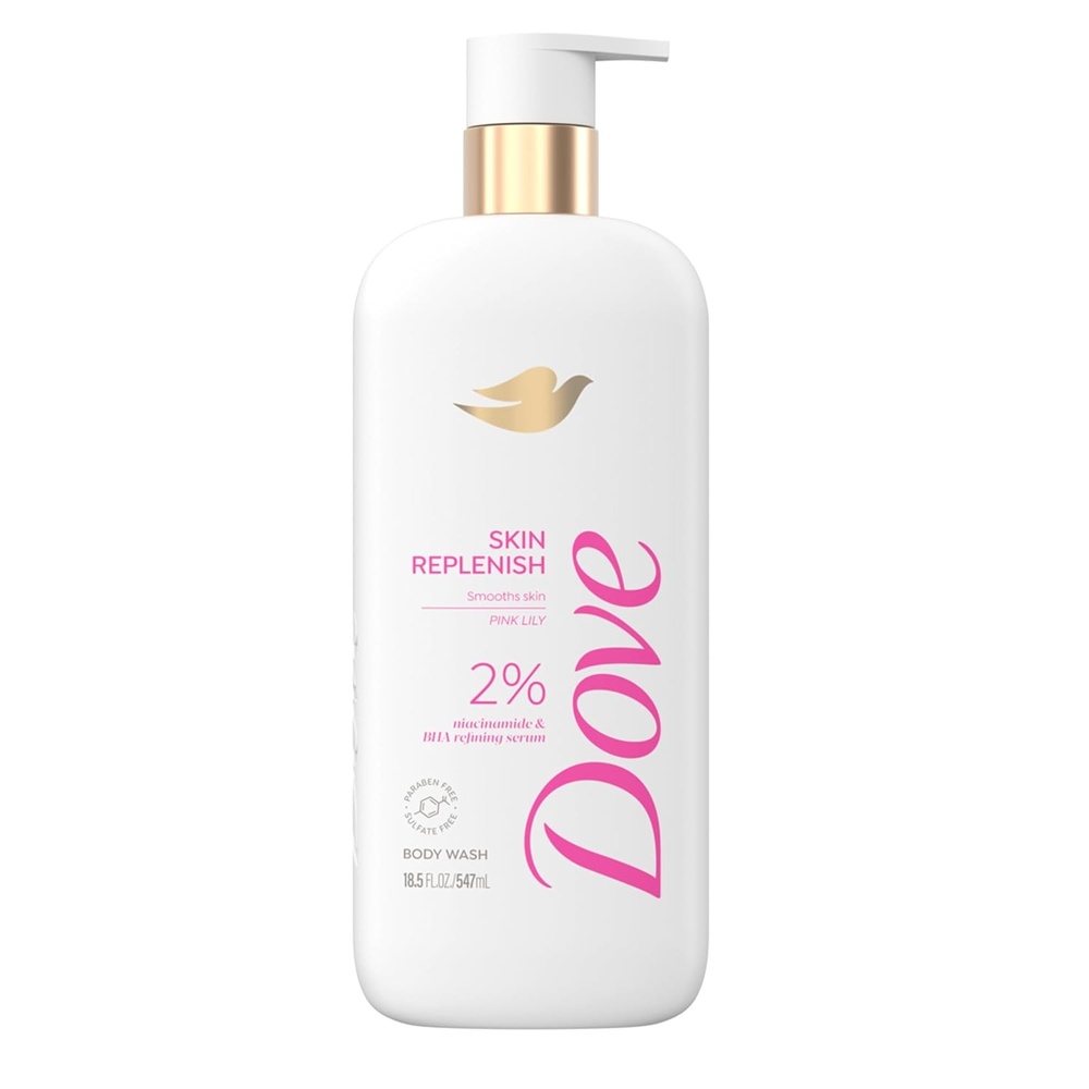 image:imageDove Serum Body Wash Skin Replenish smooths skin with Niacinamide amp BHA Serum 185 Fl Oz