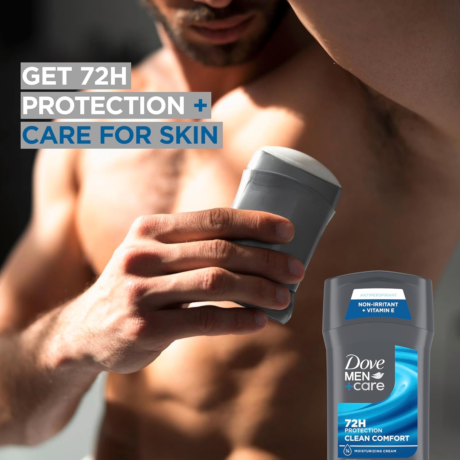 image:imageDOVE MEN CARE Antiperspirant Deodorant Stick Clean Comfort Twin Pack 72Hour Sweat amp Odor Protection Antiperspirant for Men With 14 Moisturizing Cream 27 oz54 Ounce Pack of 6