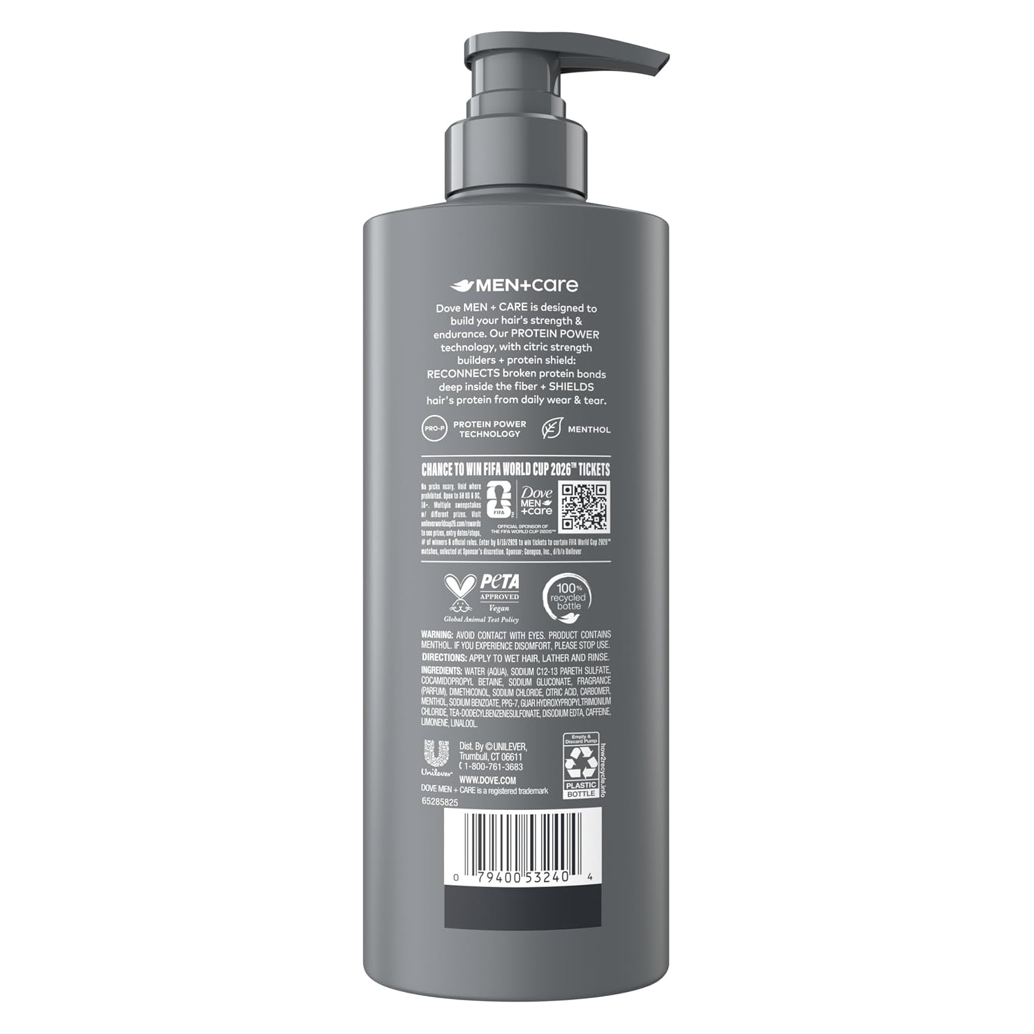 image:imageDOVE MEN CARE Hair Care 1 count Fresh Victory to Refresh amp Strengthen Hair with a Chance to Win FIFA WORLD CUP 2026 Tickets 18 Fl oz