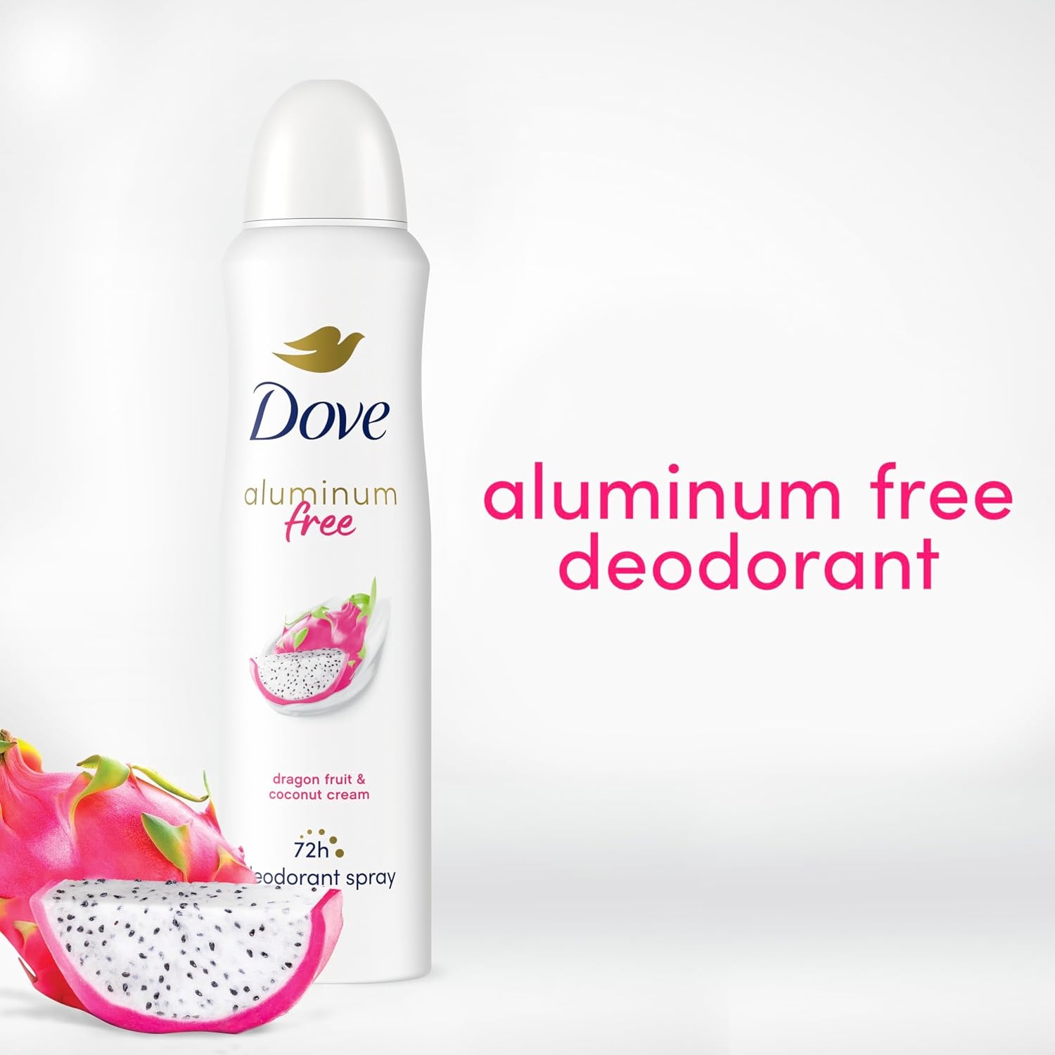 image:imageDove Aluminum Free Deodorant Spray Dragon Fruit amp Coconut Cream 3PK 4oz