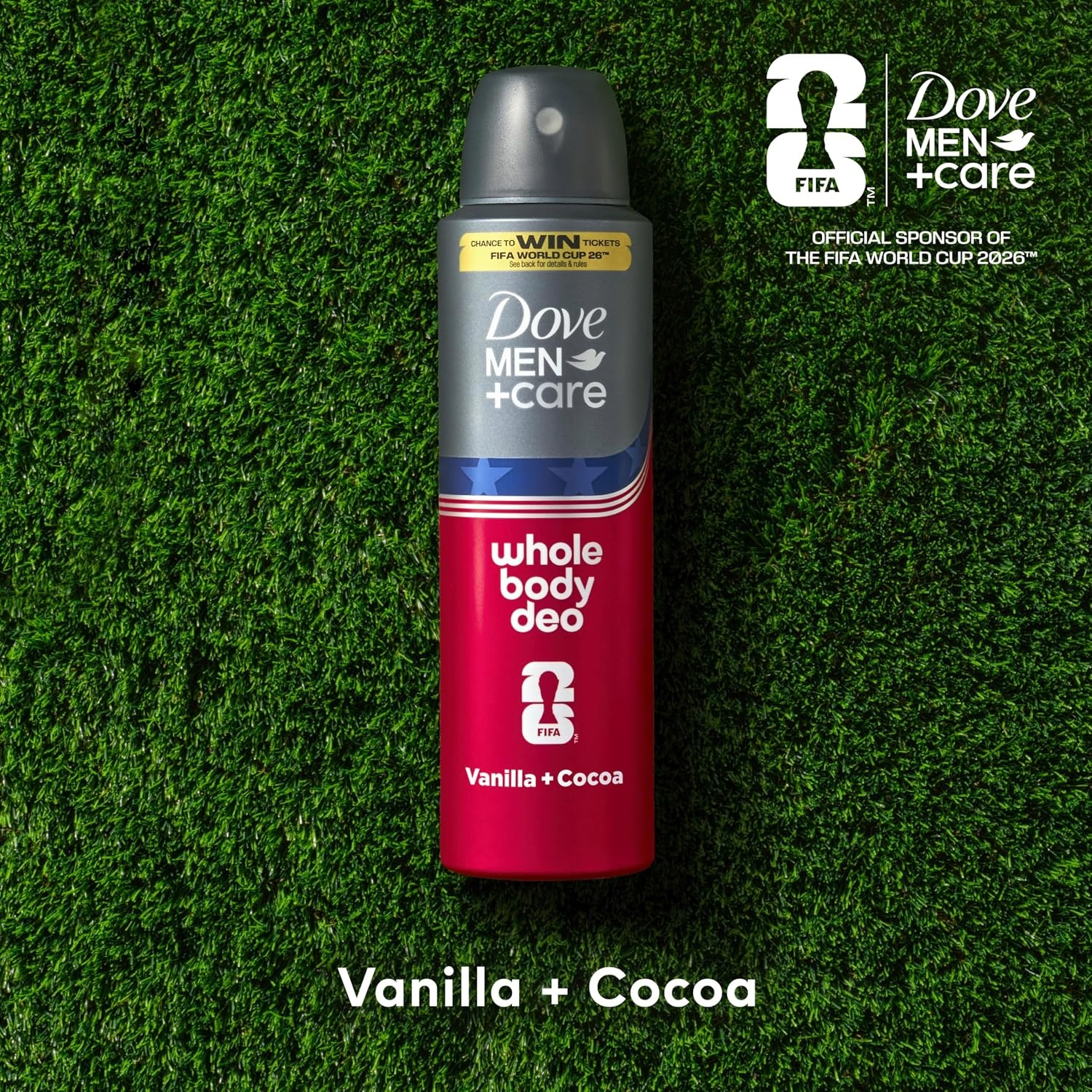image:imageDove Men Whole Body AluminumFree Deodorant Spray Vanilla Cocoa 4 oz
