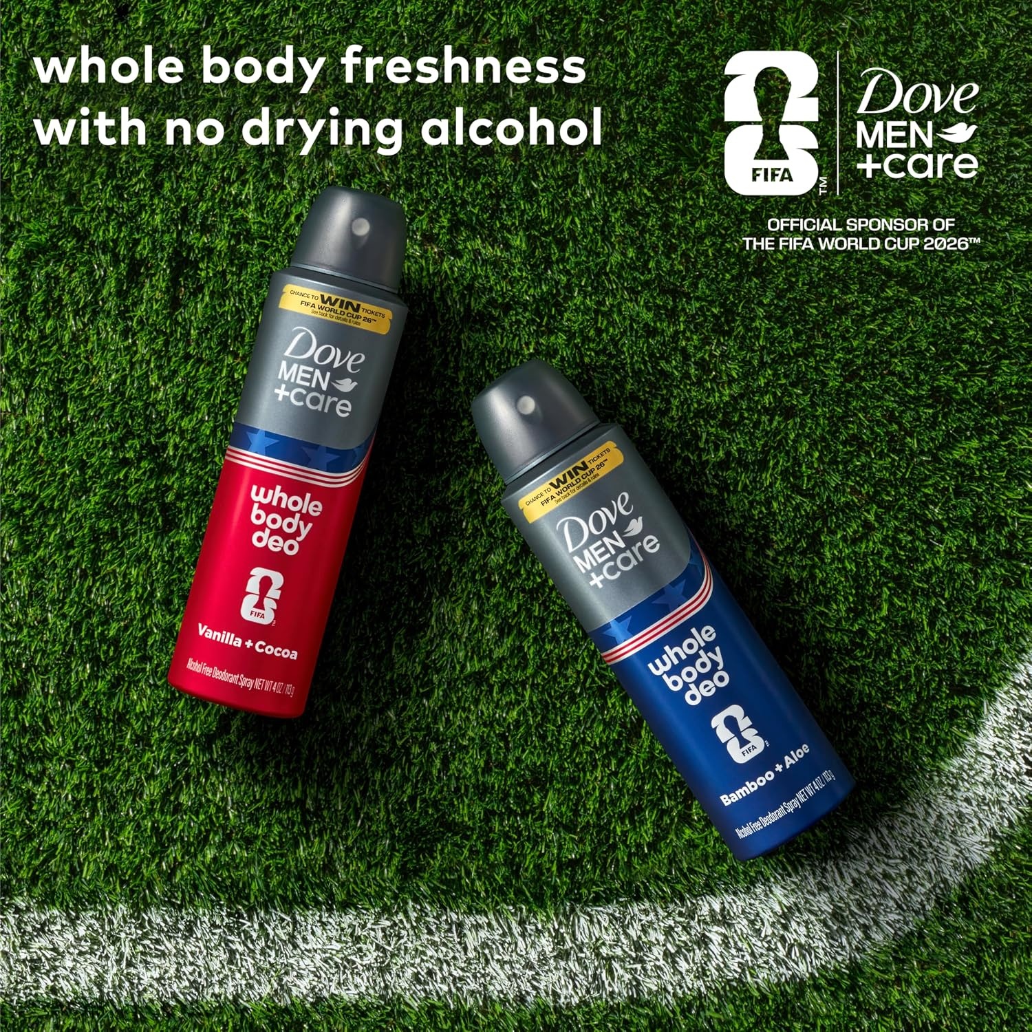 image:imageDove Men Whole Body AluminumFree Deodorant Spray Vanilla Cocoa 4 oz