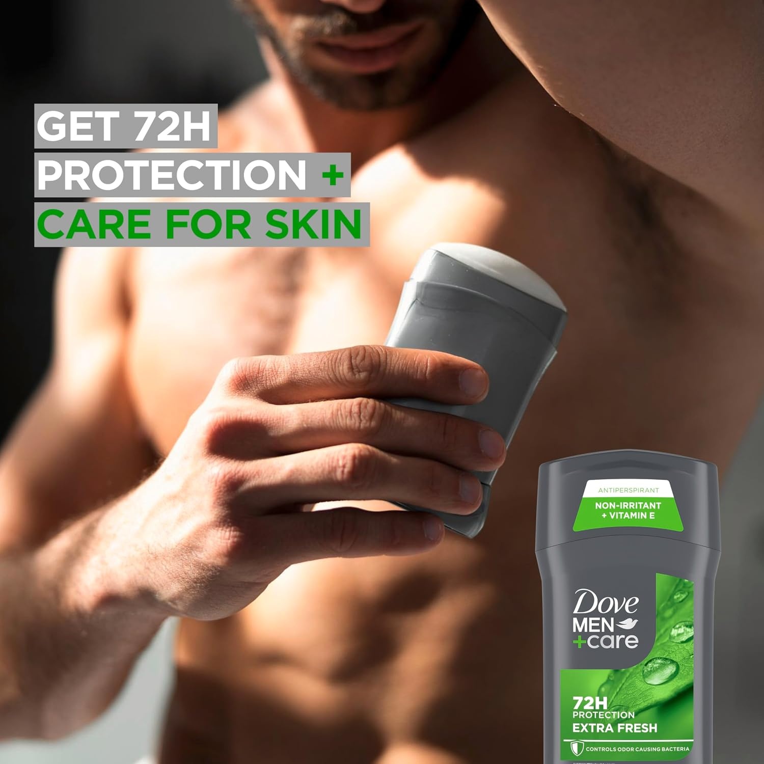 image:imageDove MenCare Extra Fresh Mens Antiperspirant Deodorant Stick Extra Fresh Twin pack With 72hour sweat amp odor protection with 14 Moisturizing Cream amp Longlasting Citrus Scent 27 oz27 Ounce Pack of 12
