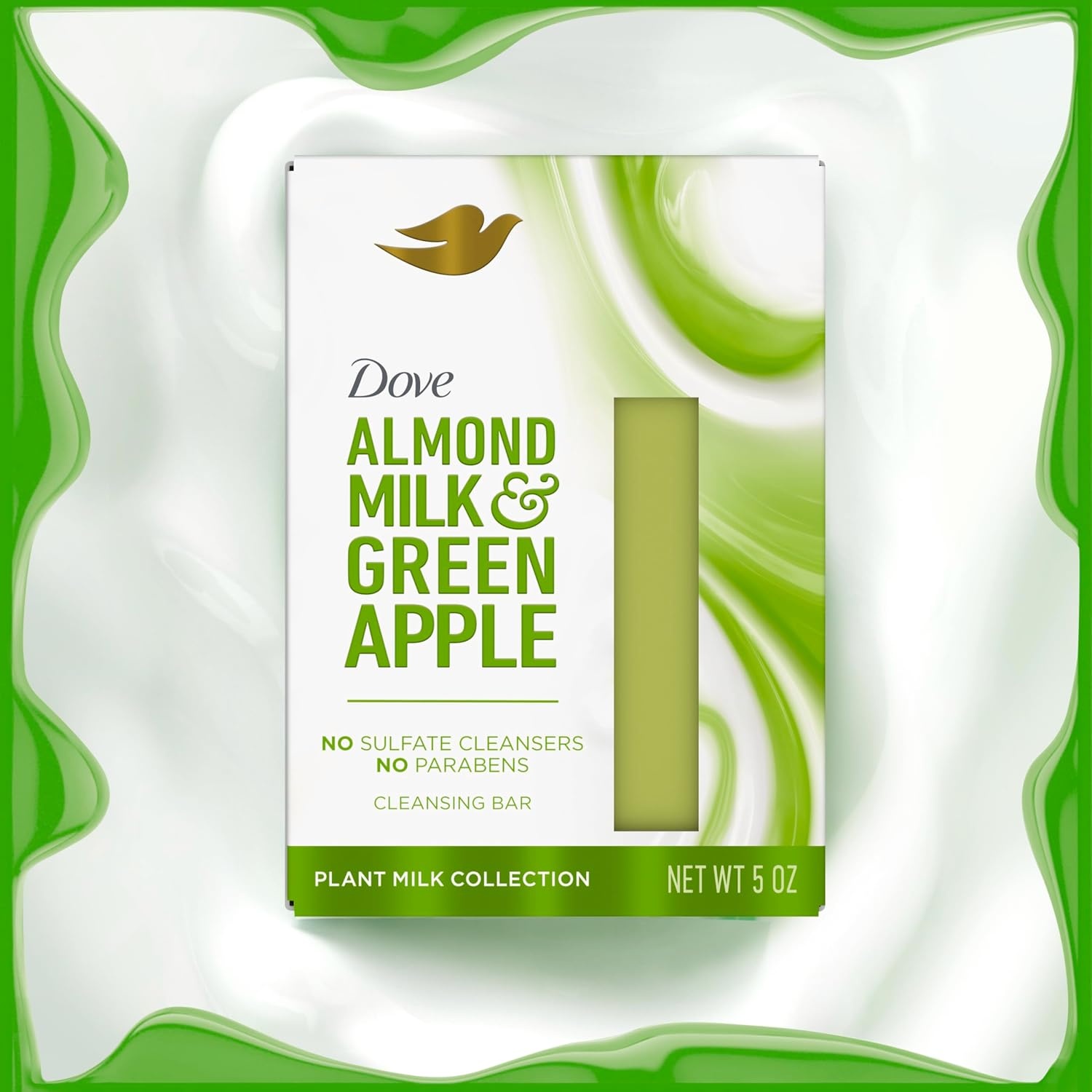 image:imageDove Plant Milk Cleansing Bar Soap Almond Milk amp Green Apple 4 count