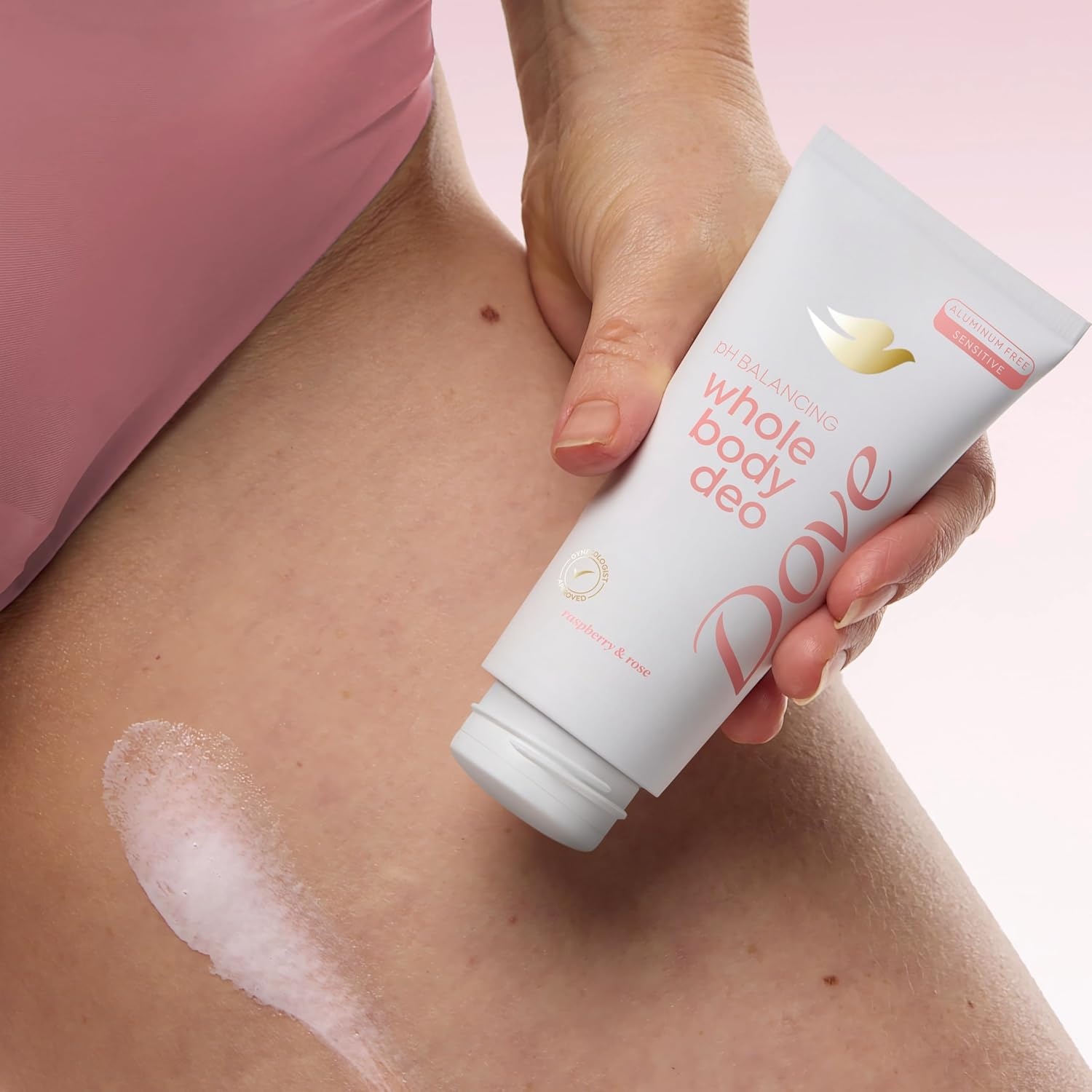 image:imageDove Whole Body Deodorant Aluminum Free pH Balancing Cream Raspberry amp Rose for 72h Odor Control 25 Oz25 Ounce Pack of 2