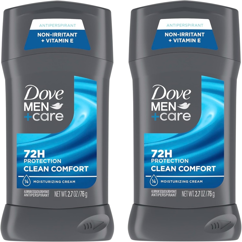 image:imageDOVE MEN CARE Antiperspirant Deodorant Stick Clean Comfort Twin Pack 72Hour Sweat amp Odor Protection Antiperspirant for Men With 14 Moisturizing Cream 27 oz54 Ounce Pack of 6