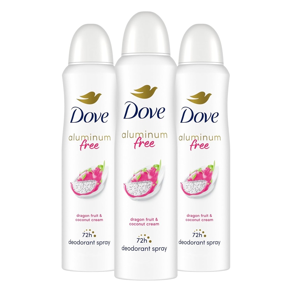 image:imageDove Aluminum Free Deodorant Spray Dragon Fruit amp Coconut Cream 3PK 4oz
