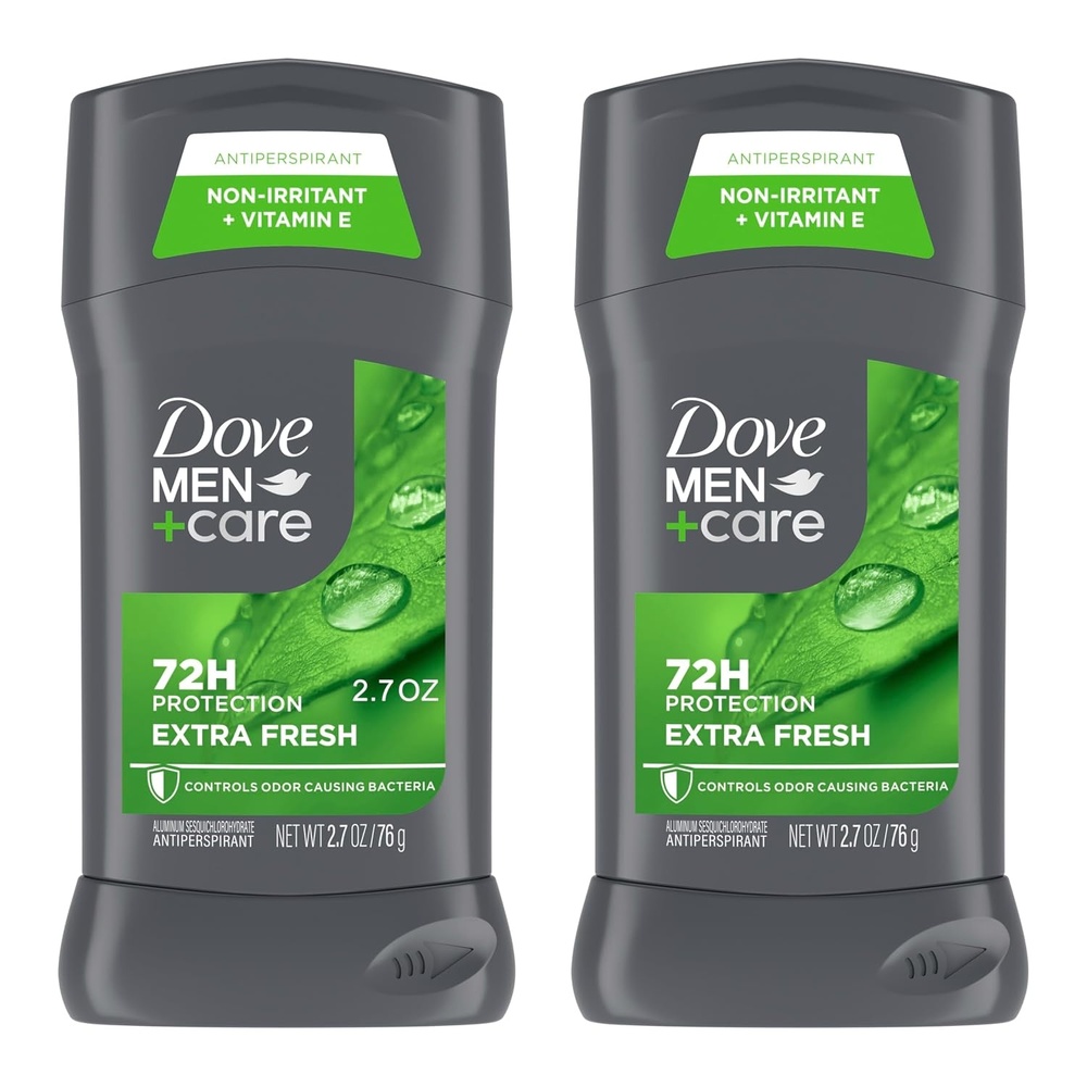 image:imageDove MenCare Extra Fresh Mens Antiperspirant Deodorant Stick Extra Fresh Twin pack With 72hour sweat amp odor protection with 14 Moisturizing Cream amp Longlasting Citrus Scent 27 oz27 Ounce Pack of 2