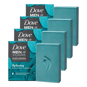 DOVE MEN + CARE Natural Essential Oil Bar Soap Lime + Avocado Oil t. 5 oz(Eucalyptus & Cedar Oil)
