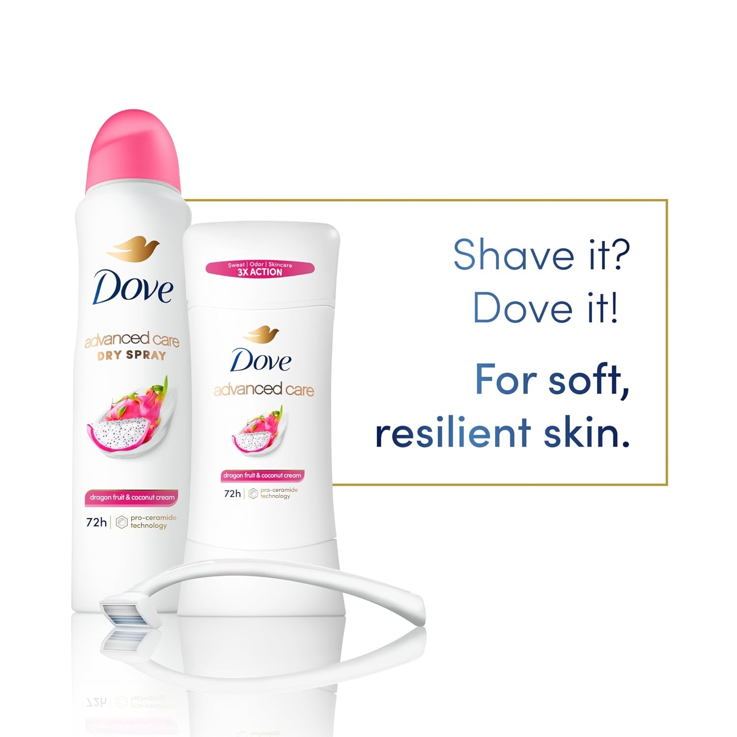 image:imageDove Advanced Care Antiperspirant Deodorant Spray Dragon Fruit 38oz 3PK