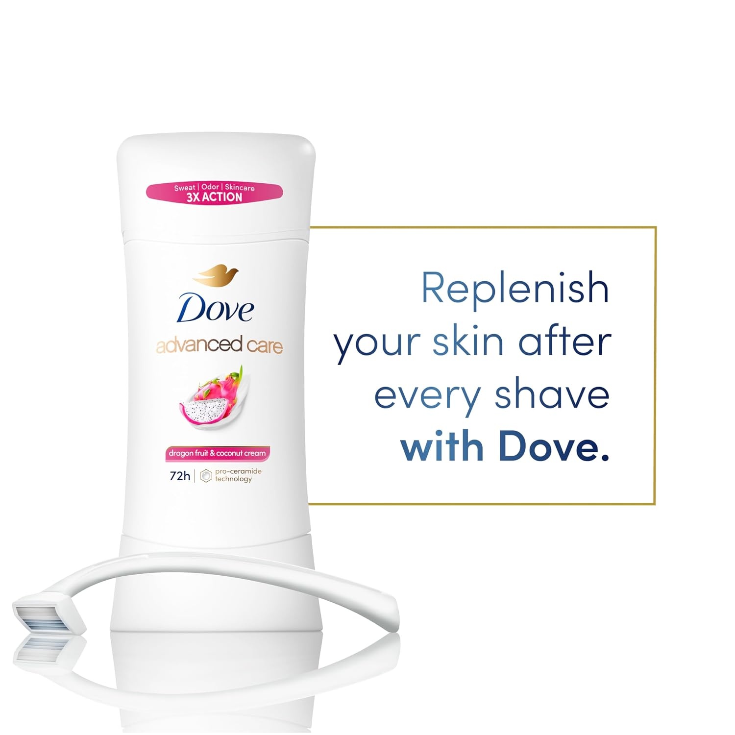 image:imageDove Advanced Care Antiperspirant Dragon Fruit amp Coconut 26 oz 3PK26 Ounce Pack of 3