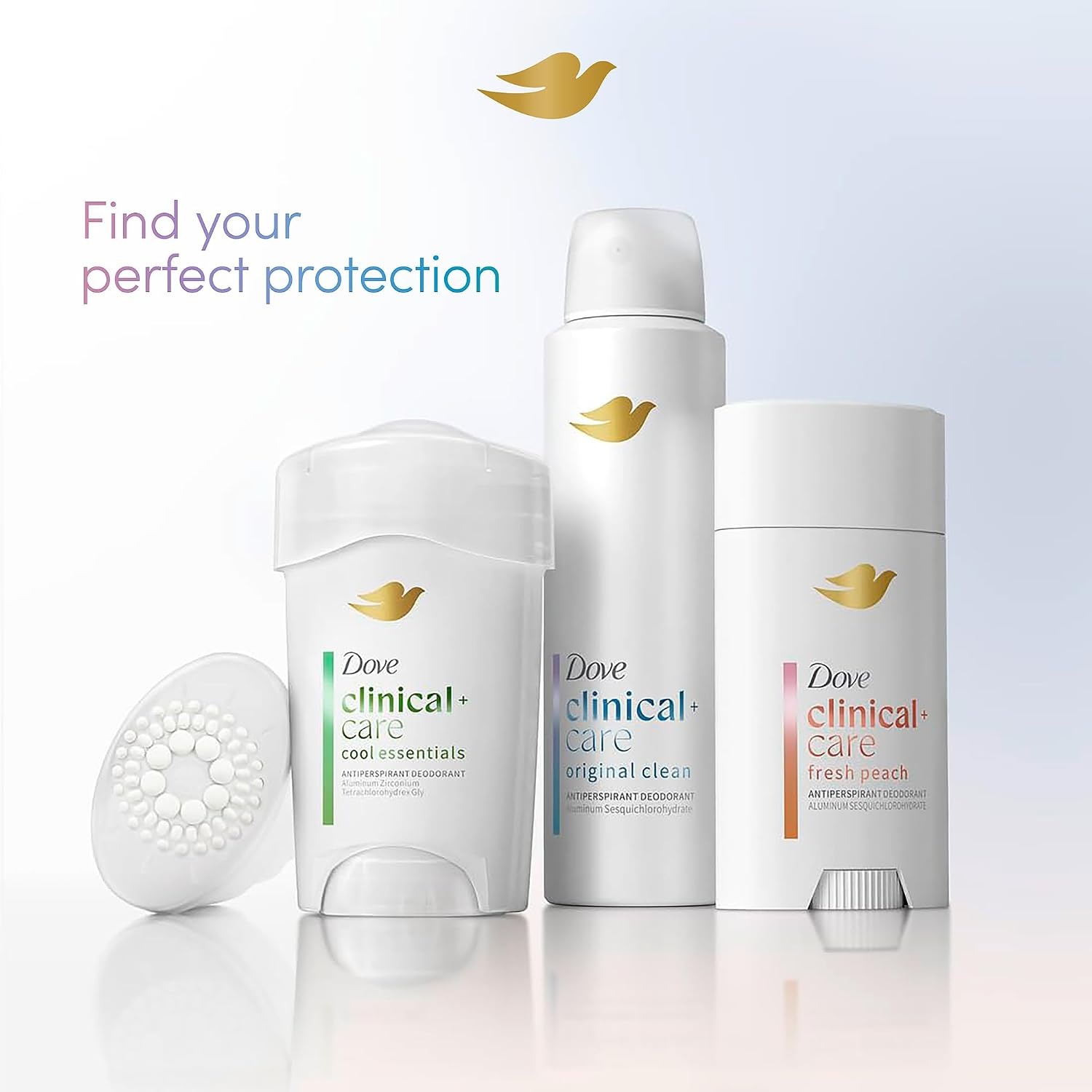 image:imageDove Clinical Care Original Clean Antiperspirant Dry Spray 38 oz