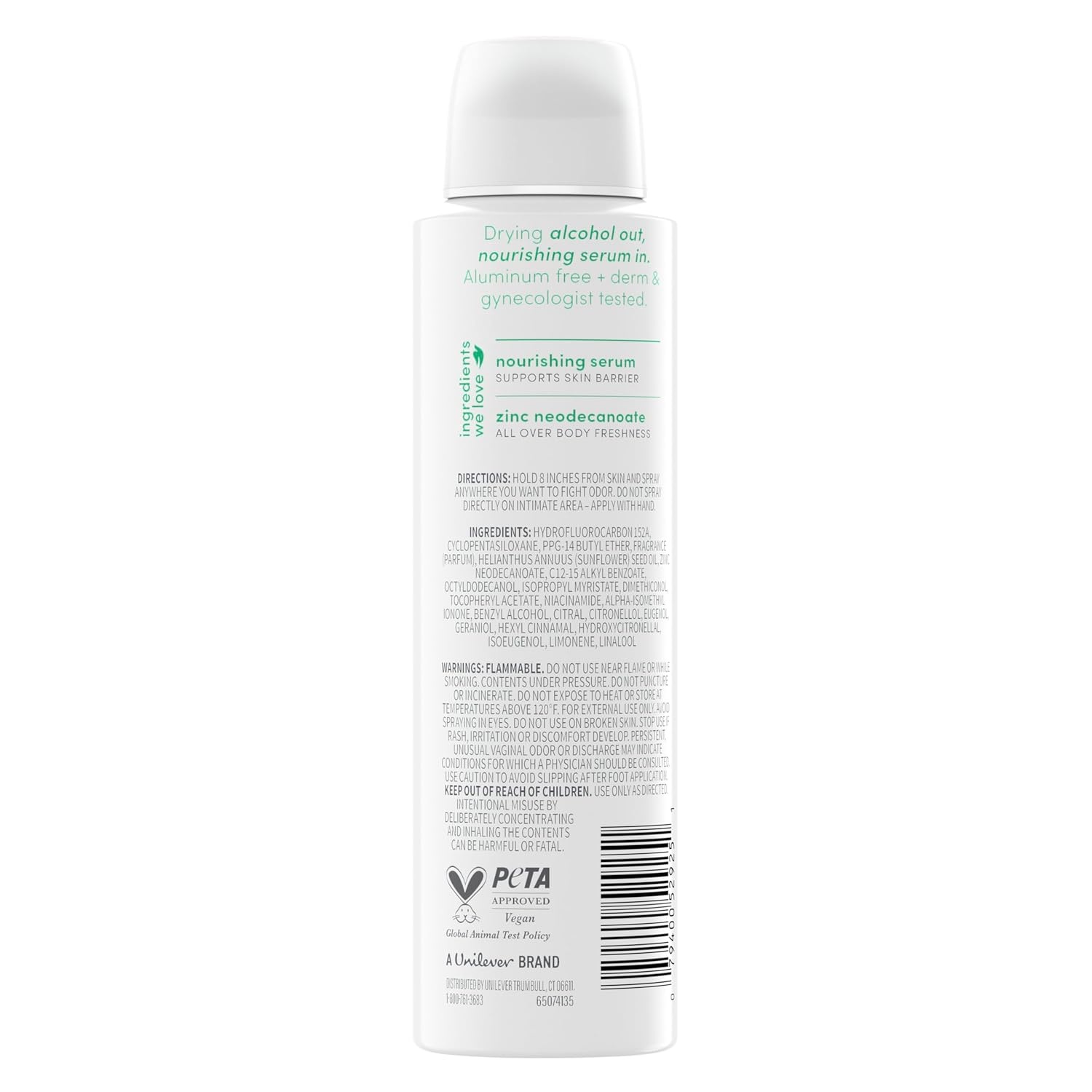 image:imageDove Morning Dew AlcoholFree Whole Body Deodorant Spray 4 oz