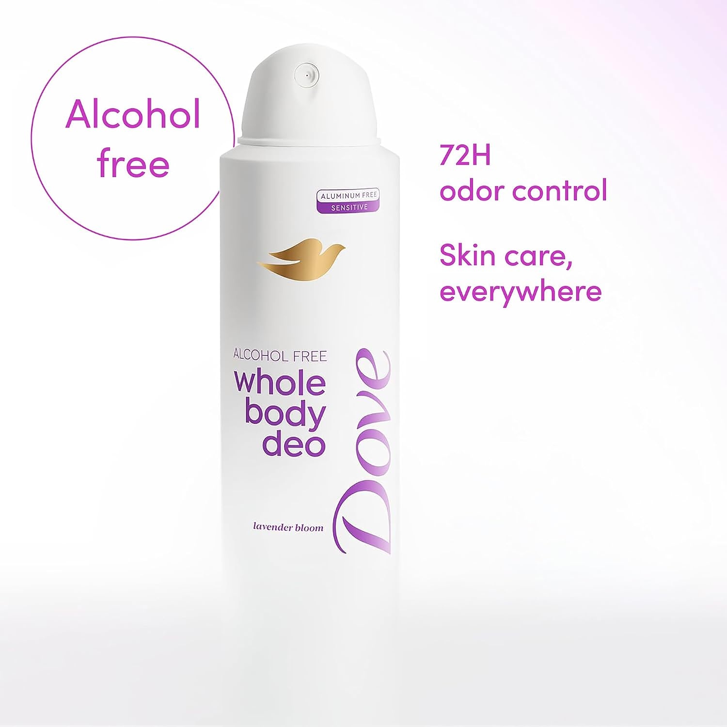 image:imageDove Lavender Bloom AlcoholFree Whole Body Deodorant Spray 4 oz