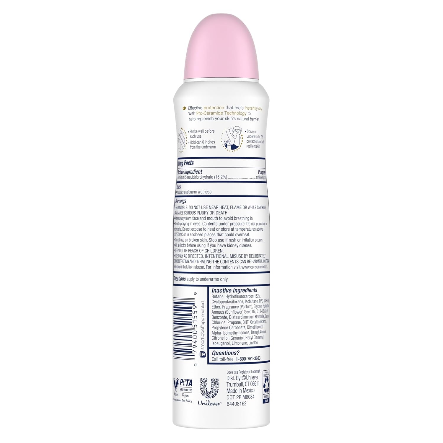 image:imageDove Advanced Care Antiperspirant Spray Sakura Blossom amp Yuzu 38oz 3PK