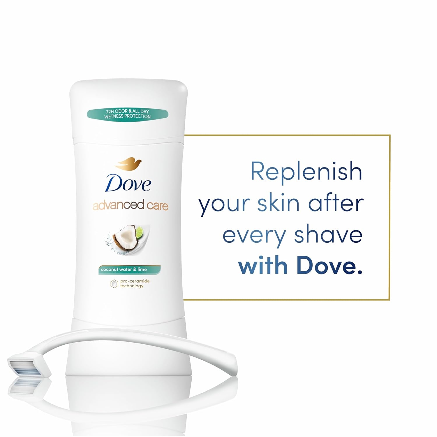 image:imageDove Advanced Care Antiperspirant Deodorant Coconut amp Lime 26 oz 4PK