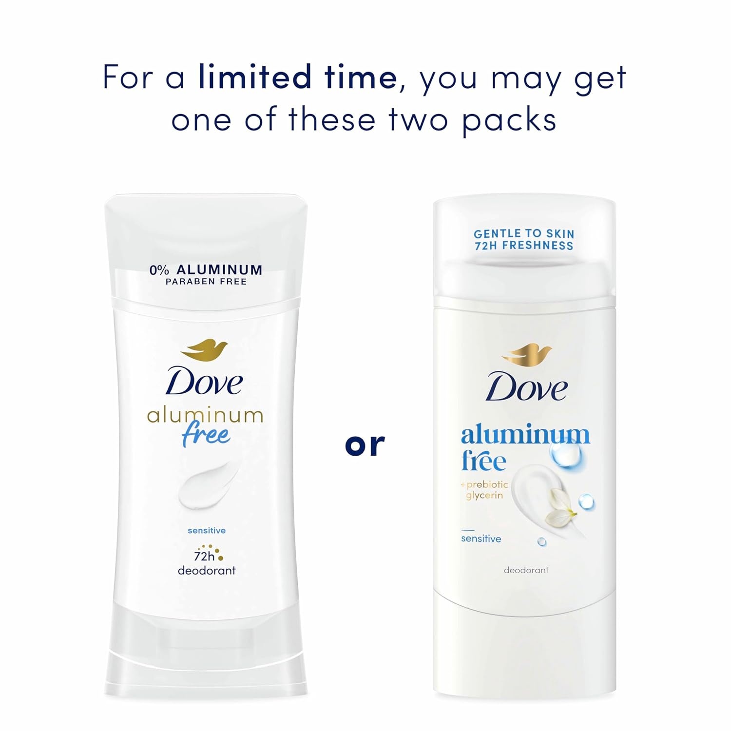image:imageDove Deodorant Stick Sensitive Aluminum Free 24 oz24 Ounce Pack of 1