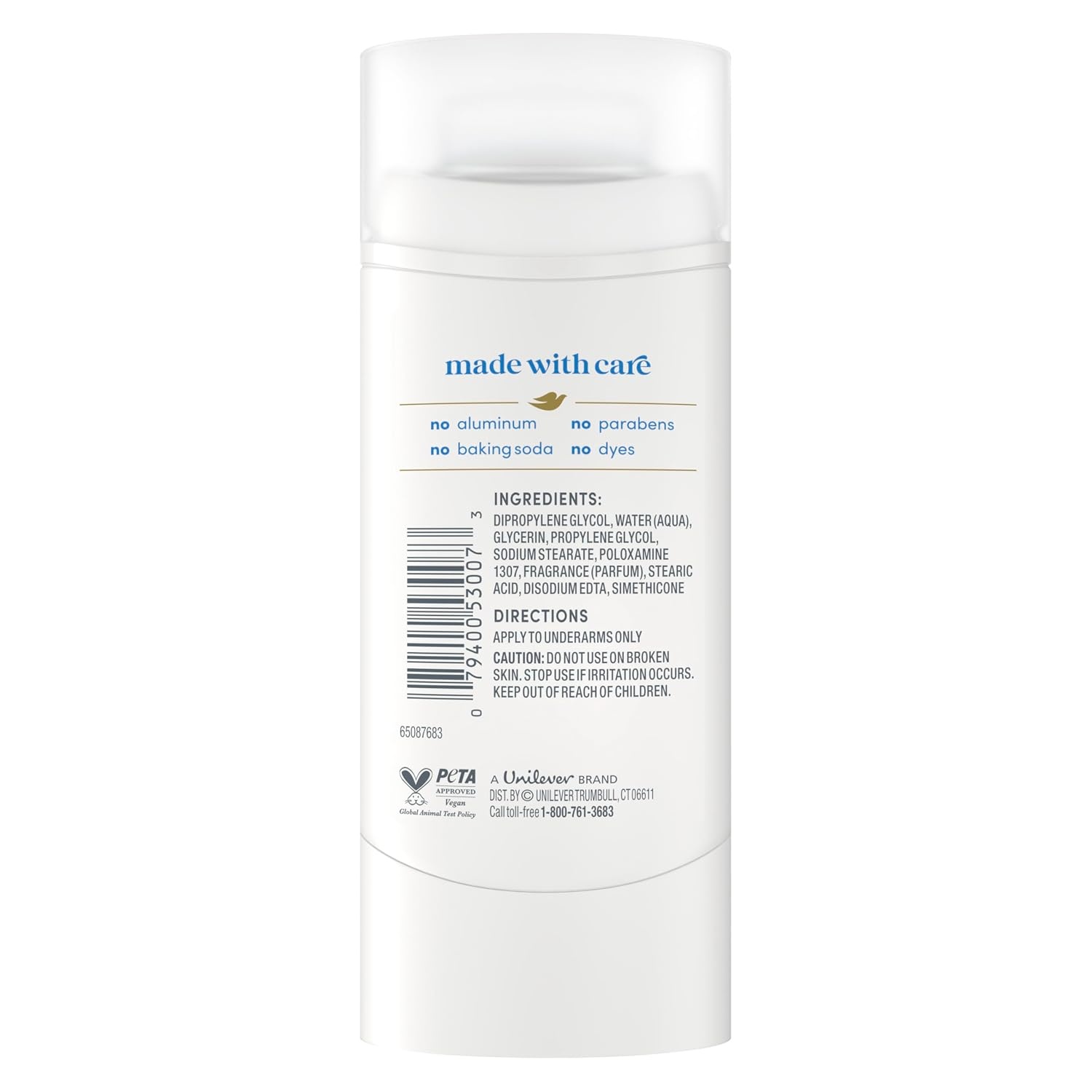 image:imageDove Deodorant Stick Sensitive Aluminum Free 24 oz24 Ounce Pack of 2