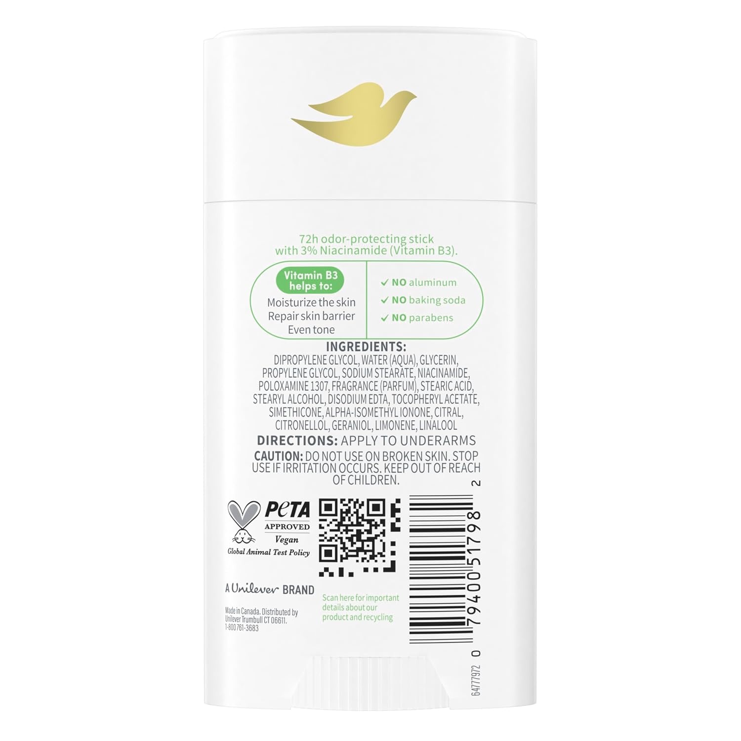 image:imageDove VitaminCare Deodorant Stick Green Tea amp Shakura Aluminum Free 26 oz