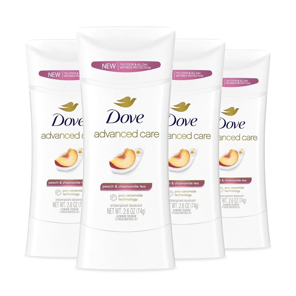 image:imageDove Advanced Care Antiperspirant Deodorant Peach amp Chamomile 26 oz 4PK